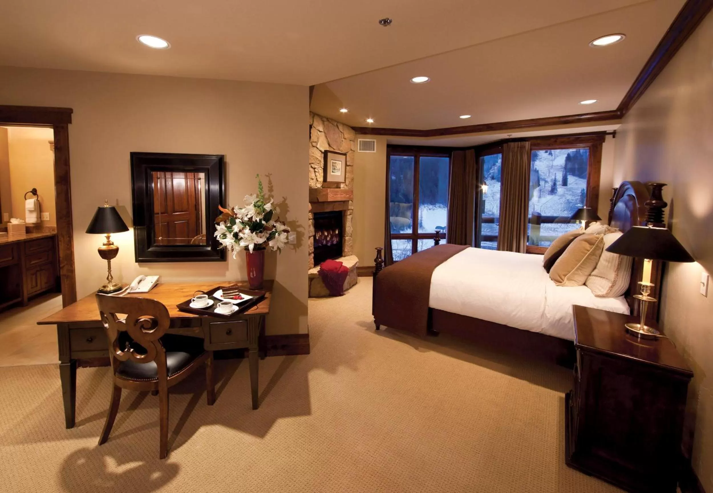 Bedroom, Bed in Stein Eriksen Lodge Deer Valley