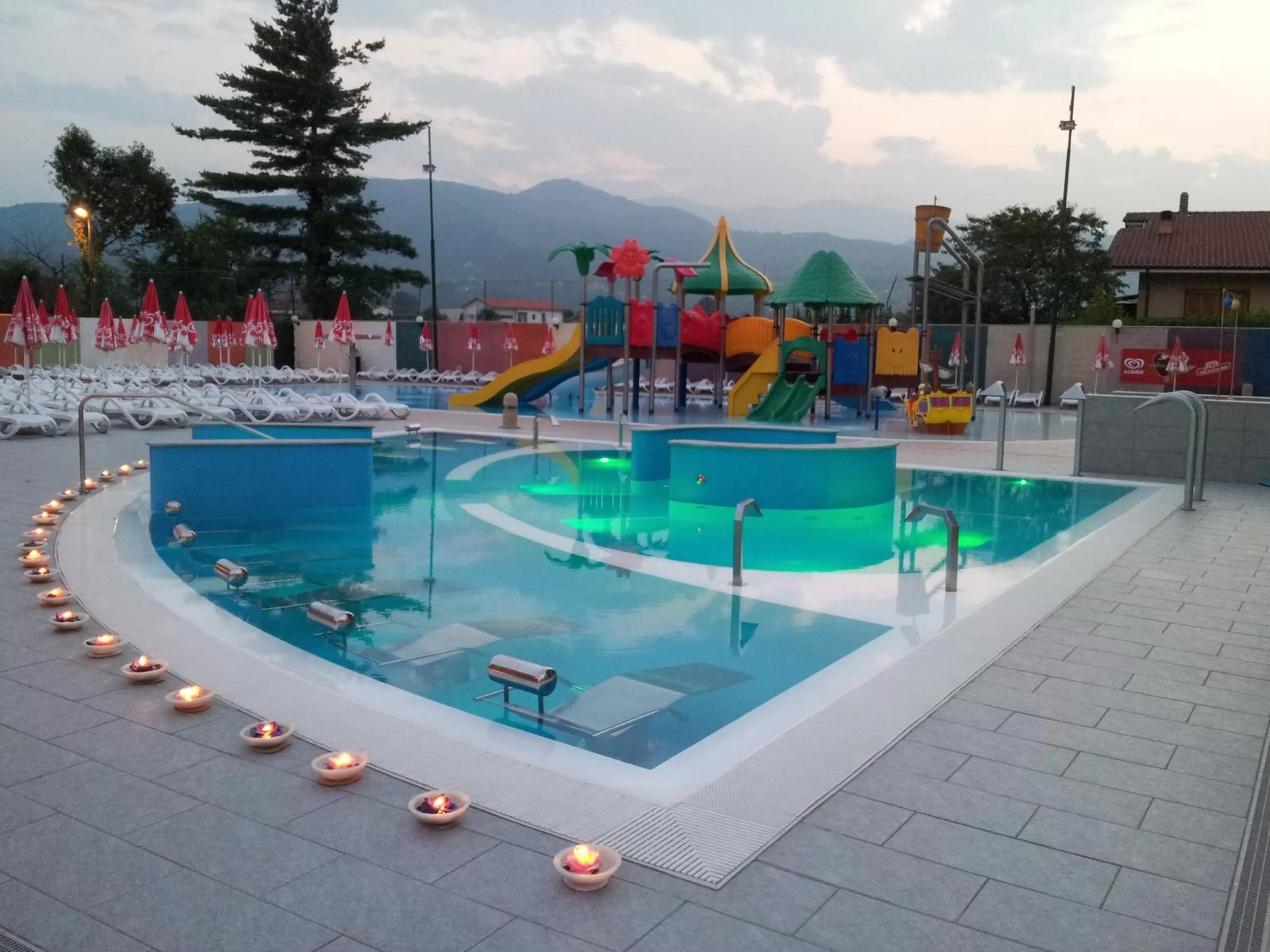 Children play ground in Hotel Villa Glicini