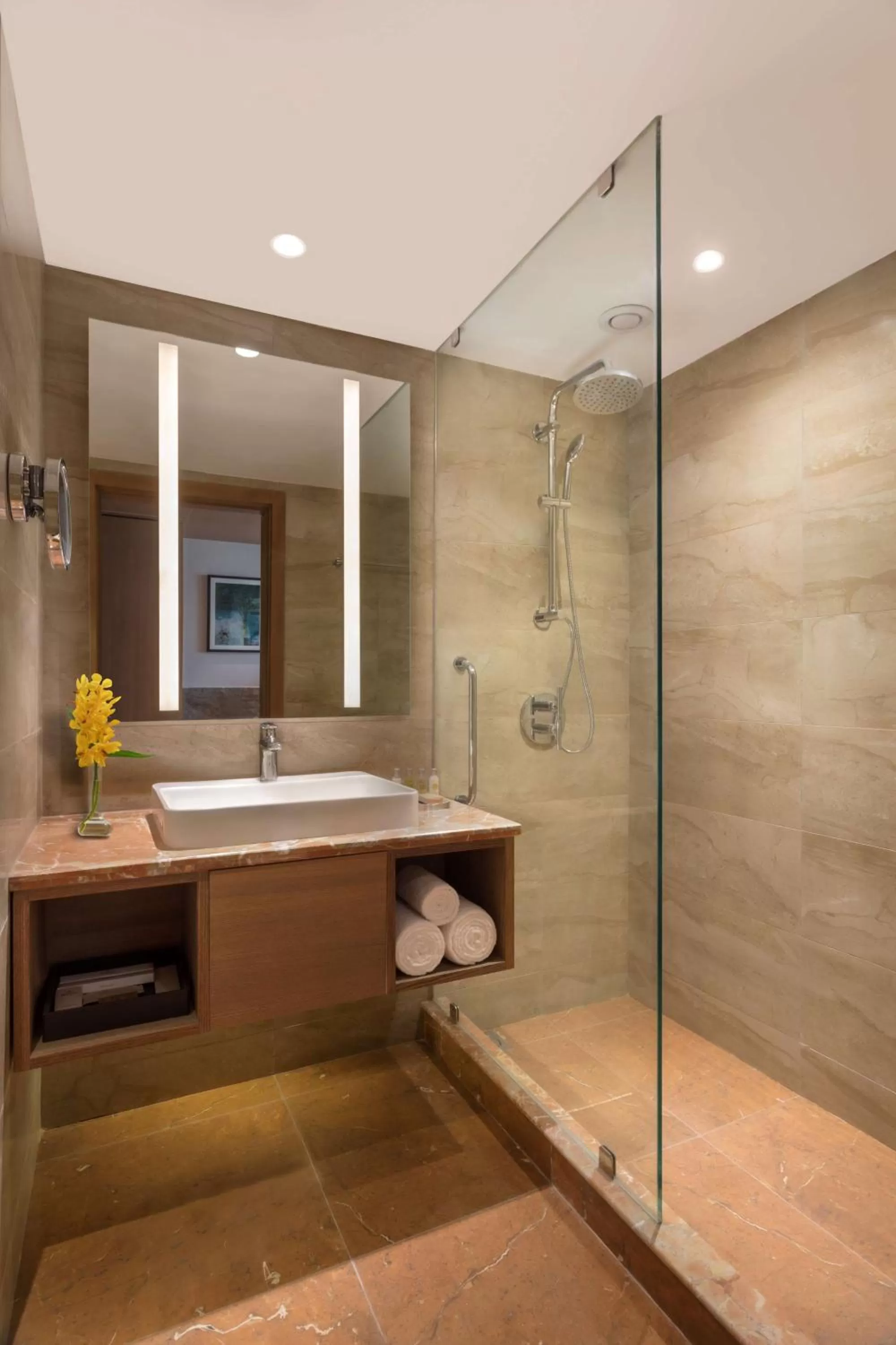 Bathroom in DoubleTree By Hilton Jaipur Amer