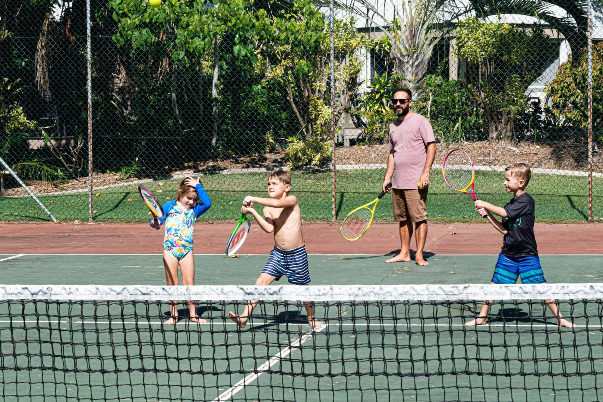 Tennis court in Kellys Beach Resort