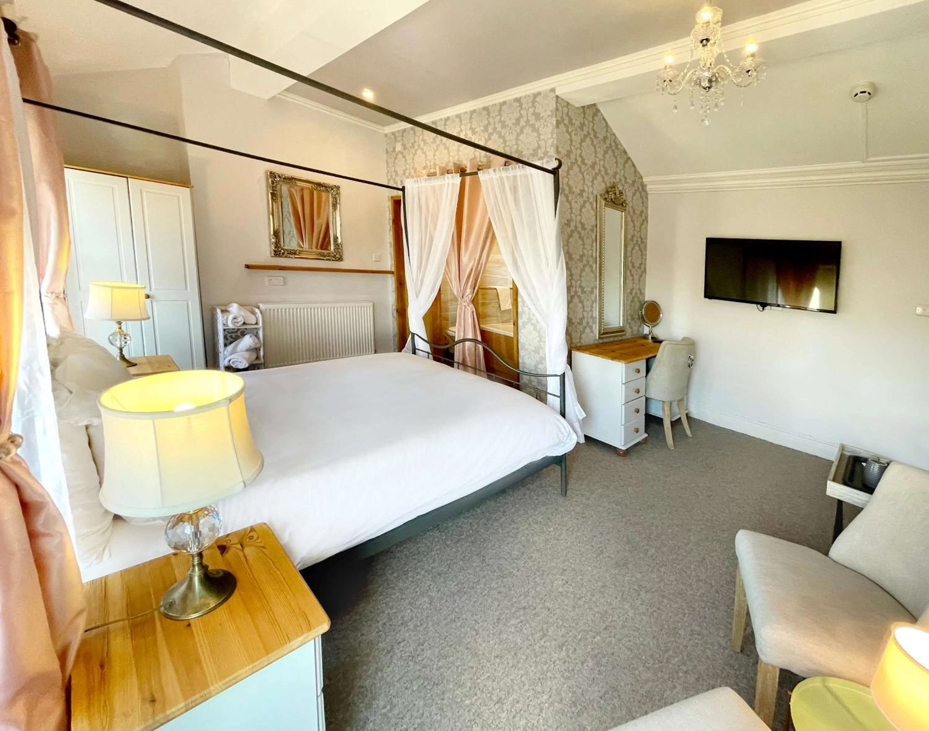 Bed in Dukes Folly Hotel