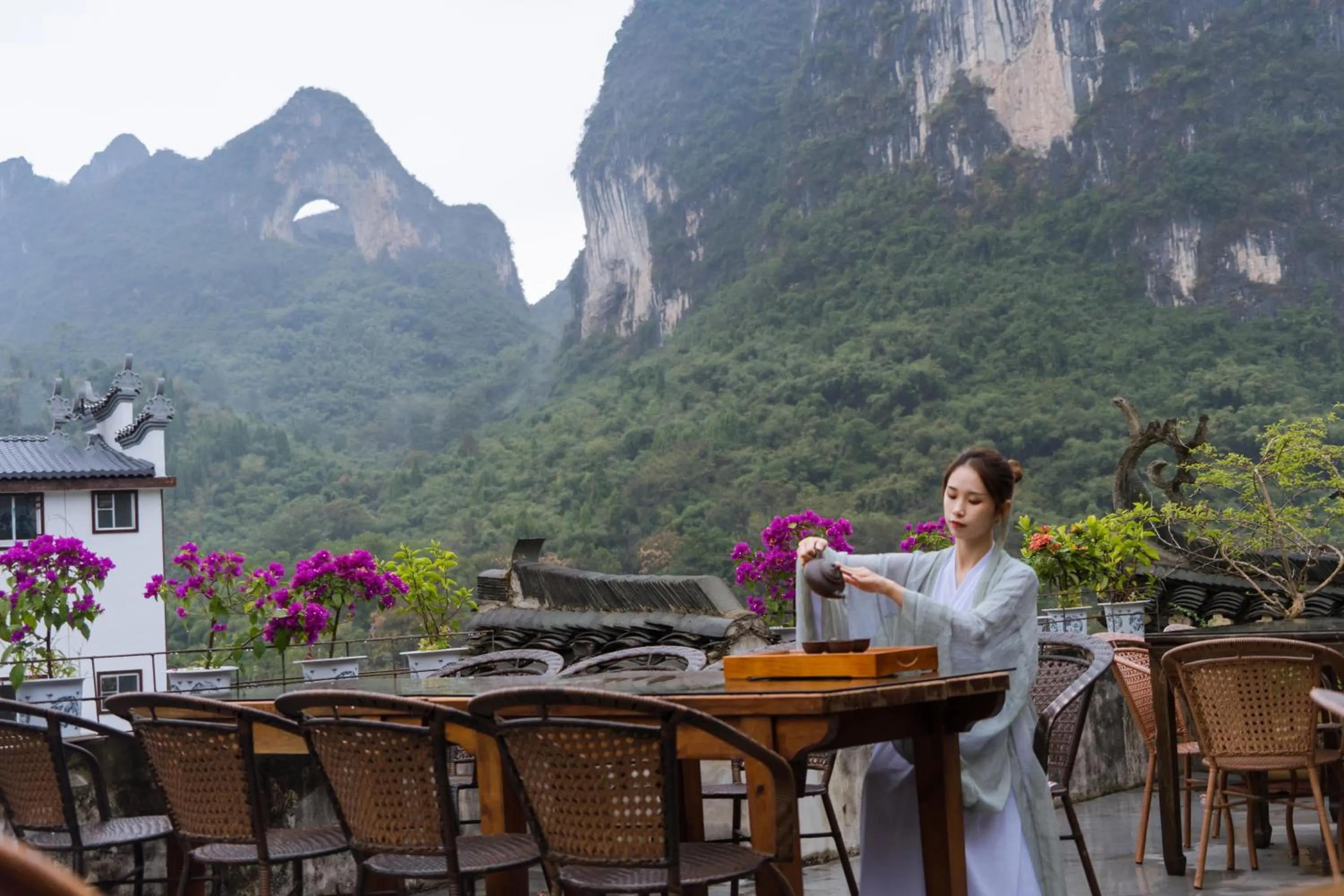 People in Yangshuo Village Inn Boutique Hotel