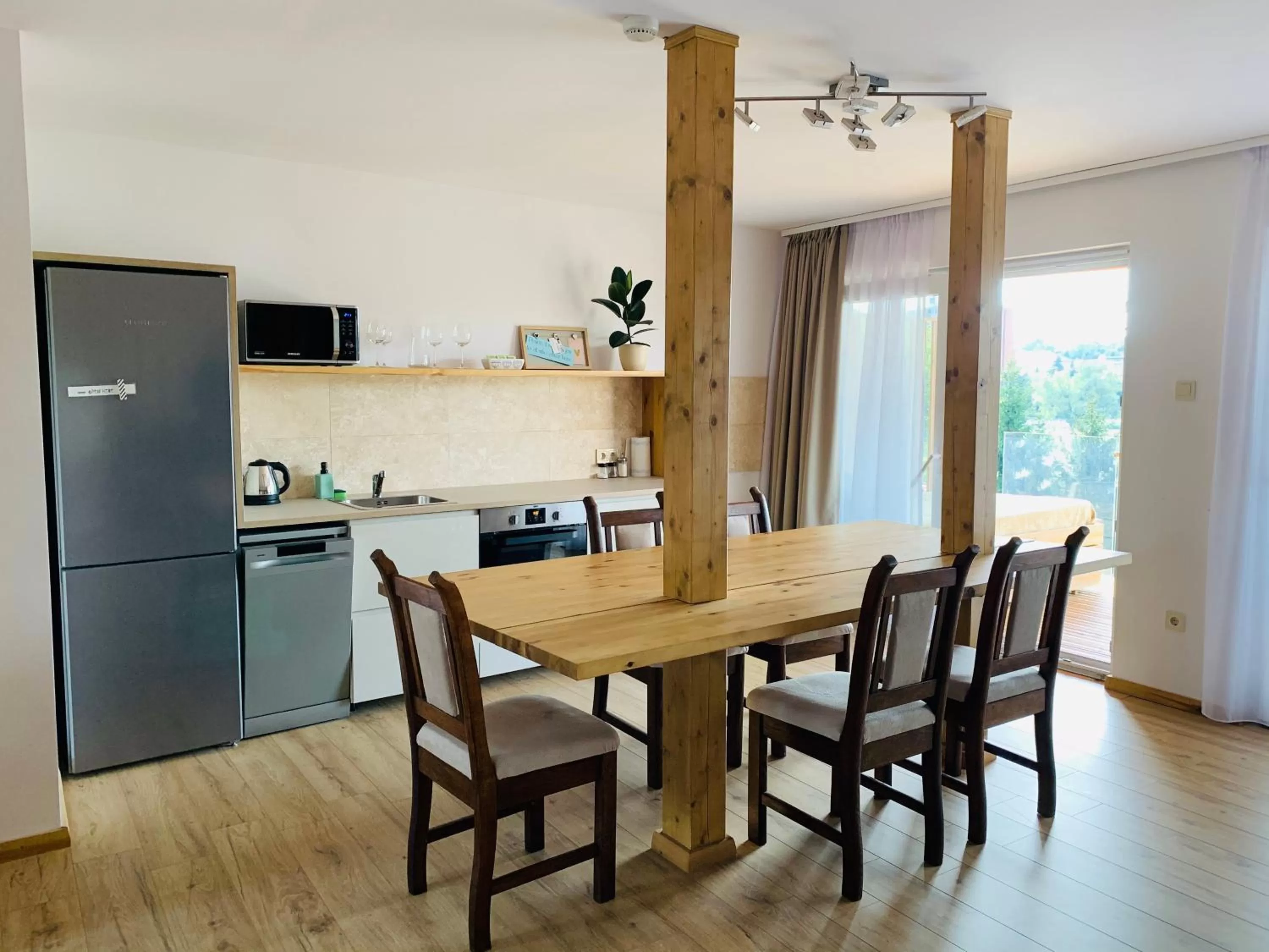 Kitchen or kitchenette in Egria Apartments