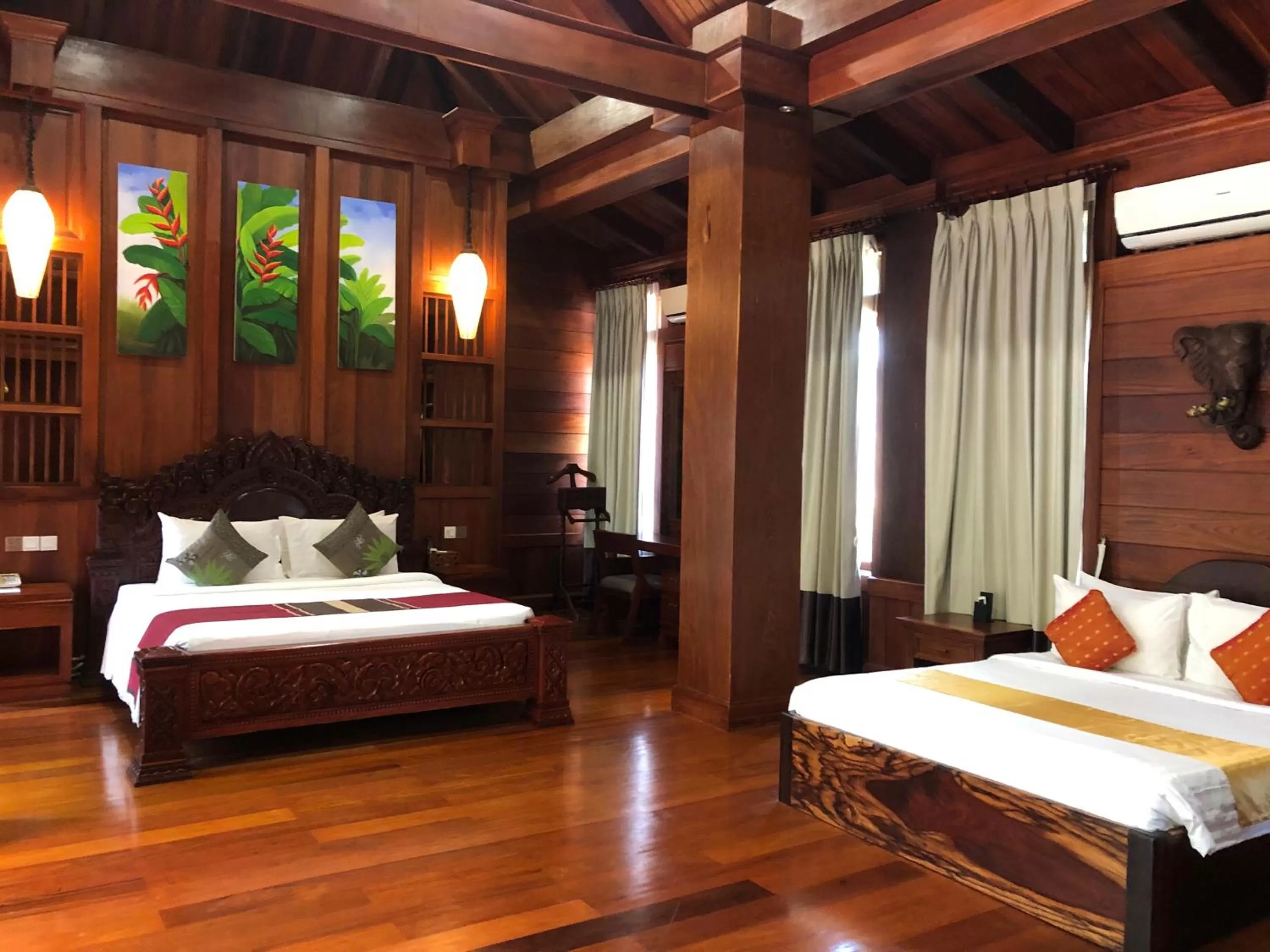 Bed in Try Palace Resort Kep