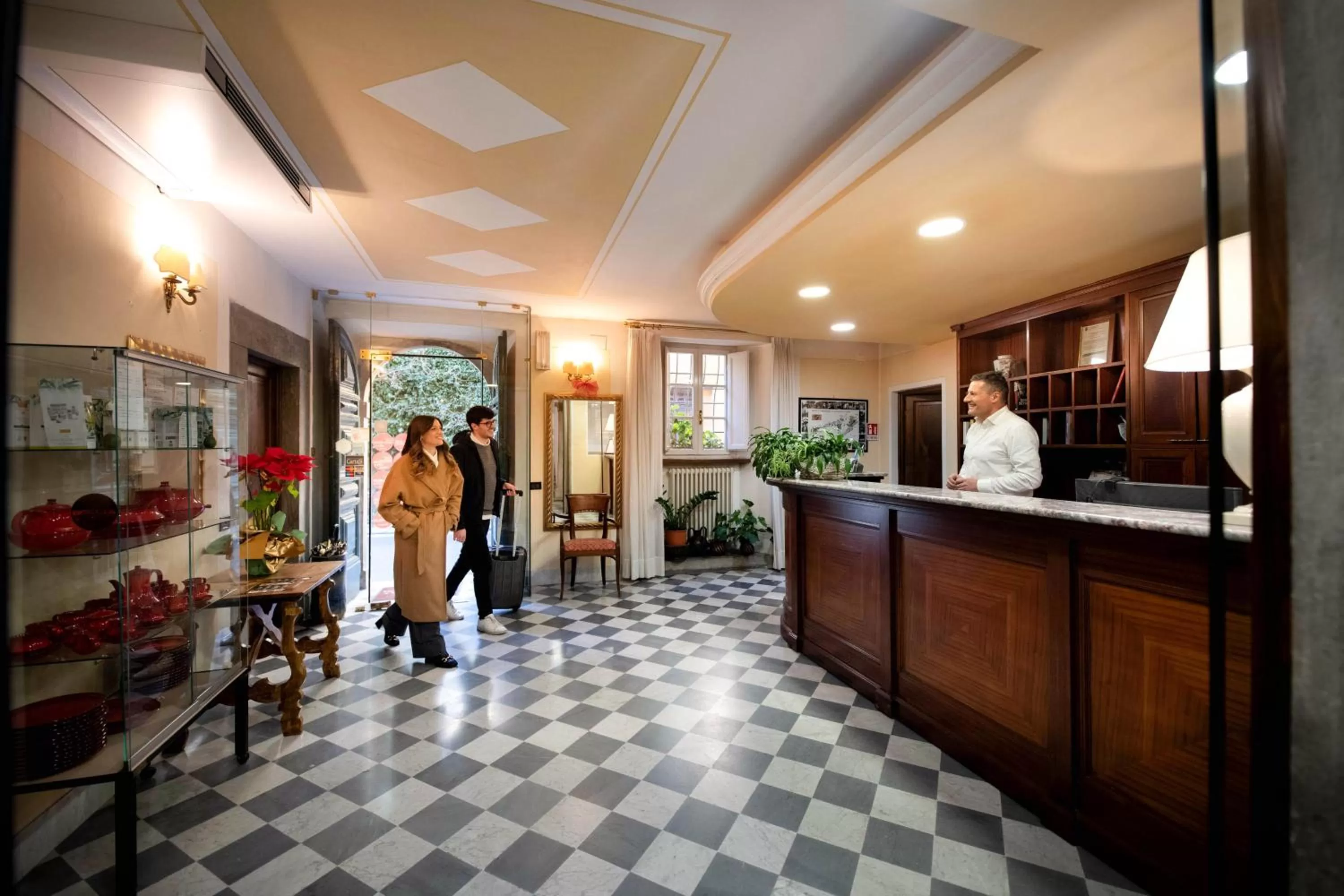 Lobby or reception in Park Hotel Regina - with air-condition and outdoor heated pool