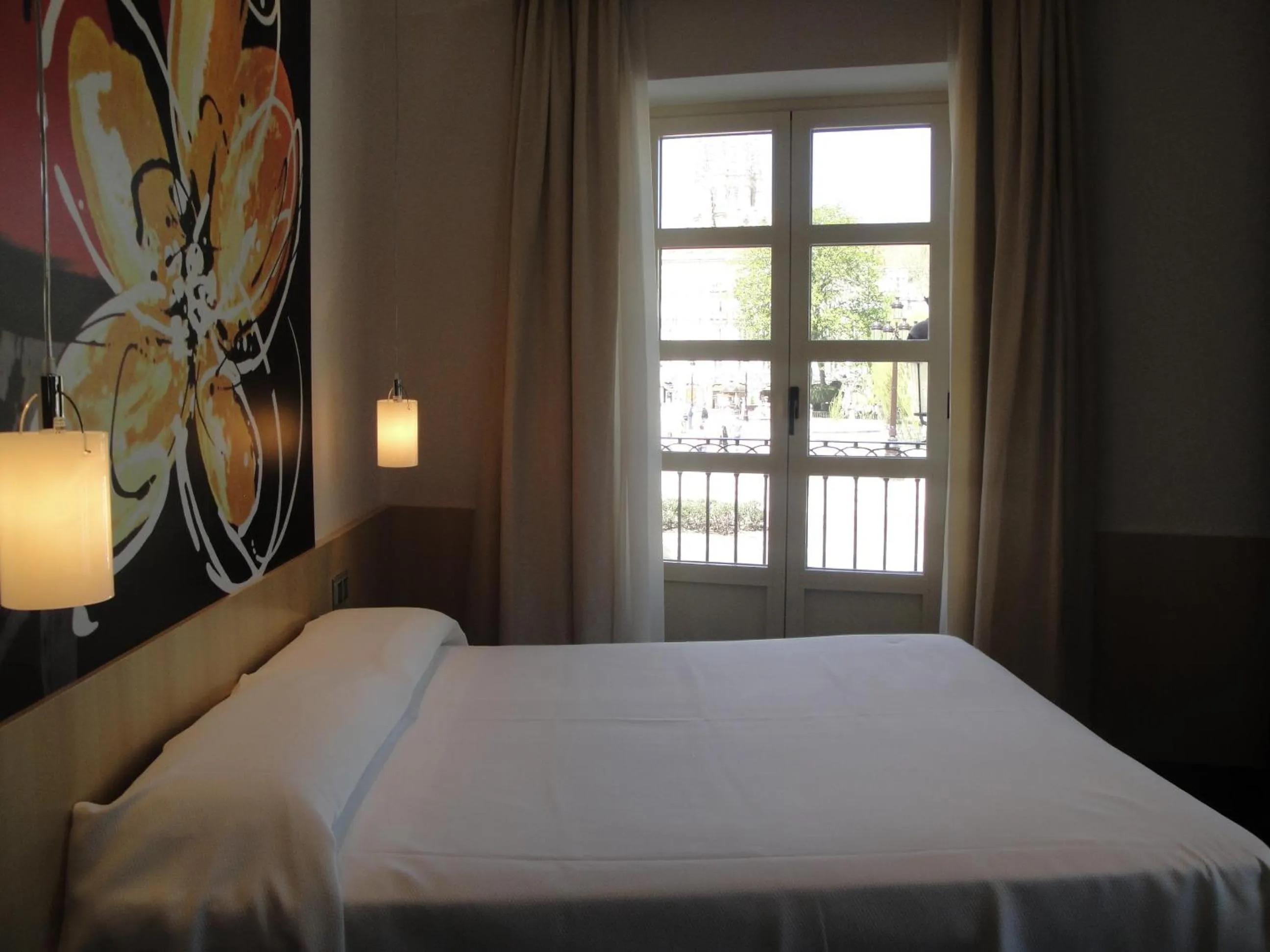 Bed in Hotel Vía Gótica