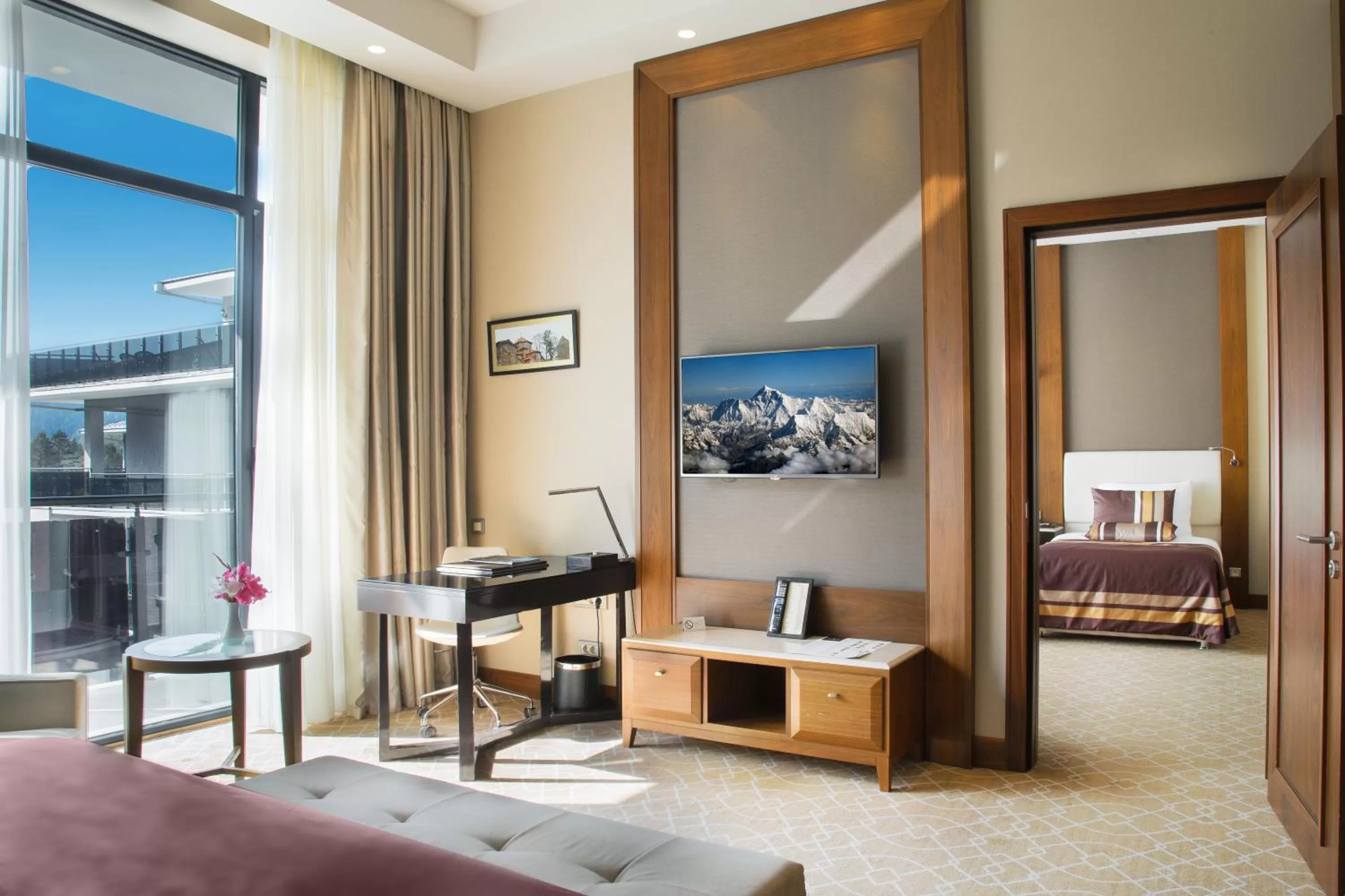 Bedroom, Bed in Borjomi Likani Health & Spa Centre