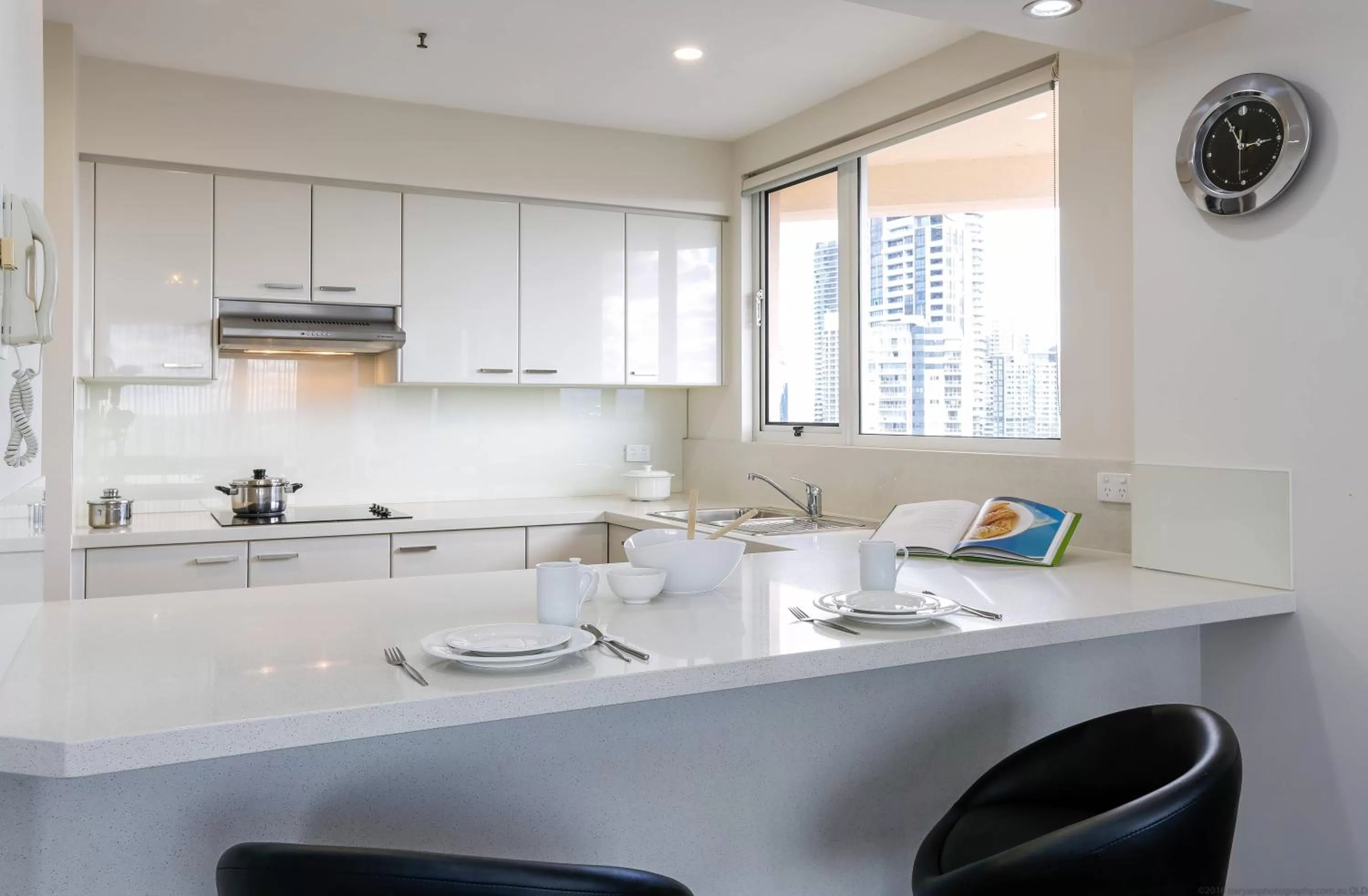 Kitchen or kitchenette in Belle Maison Apartments - Official