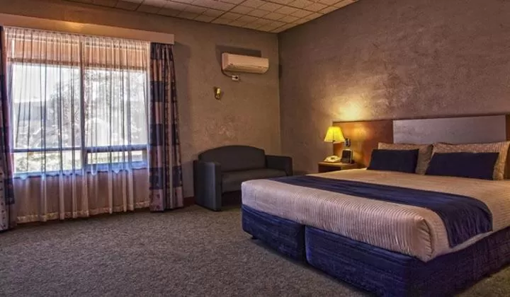 Bed in Desert Cave Hotel