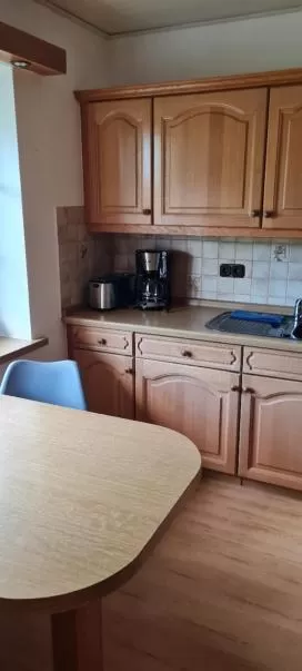 Kitchen or kitchenette in Hotel Zur Erholung & Restaurant Amme's Landhaus