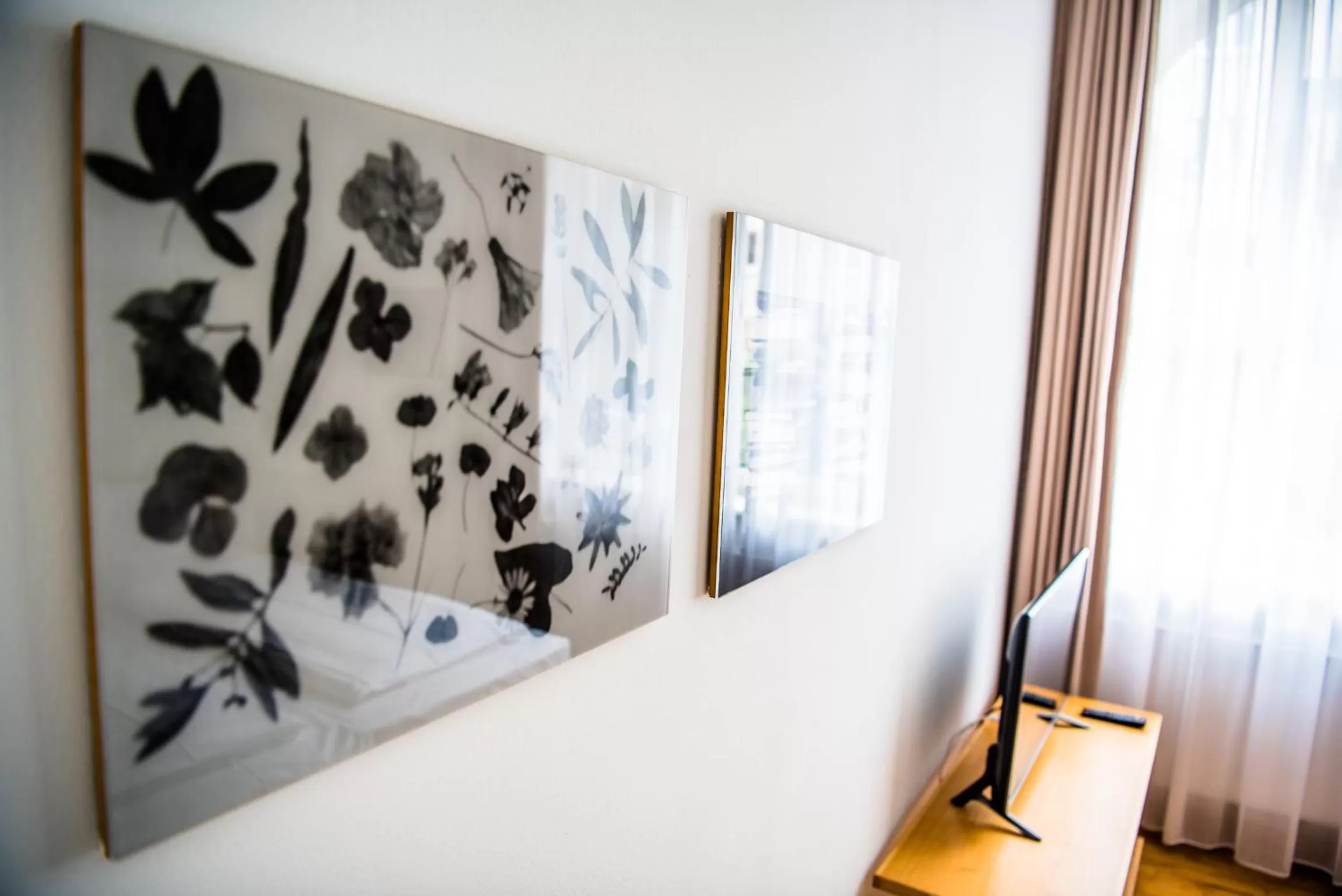 Bed in Art-Hotel Robert Mayer