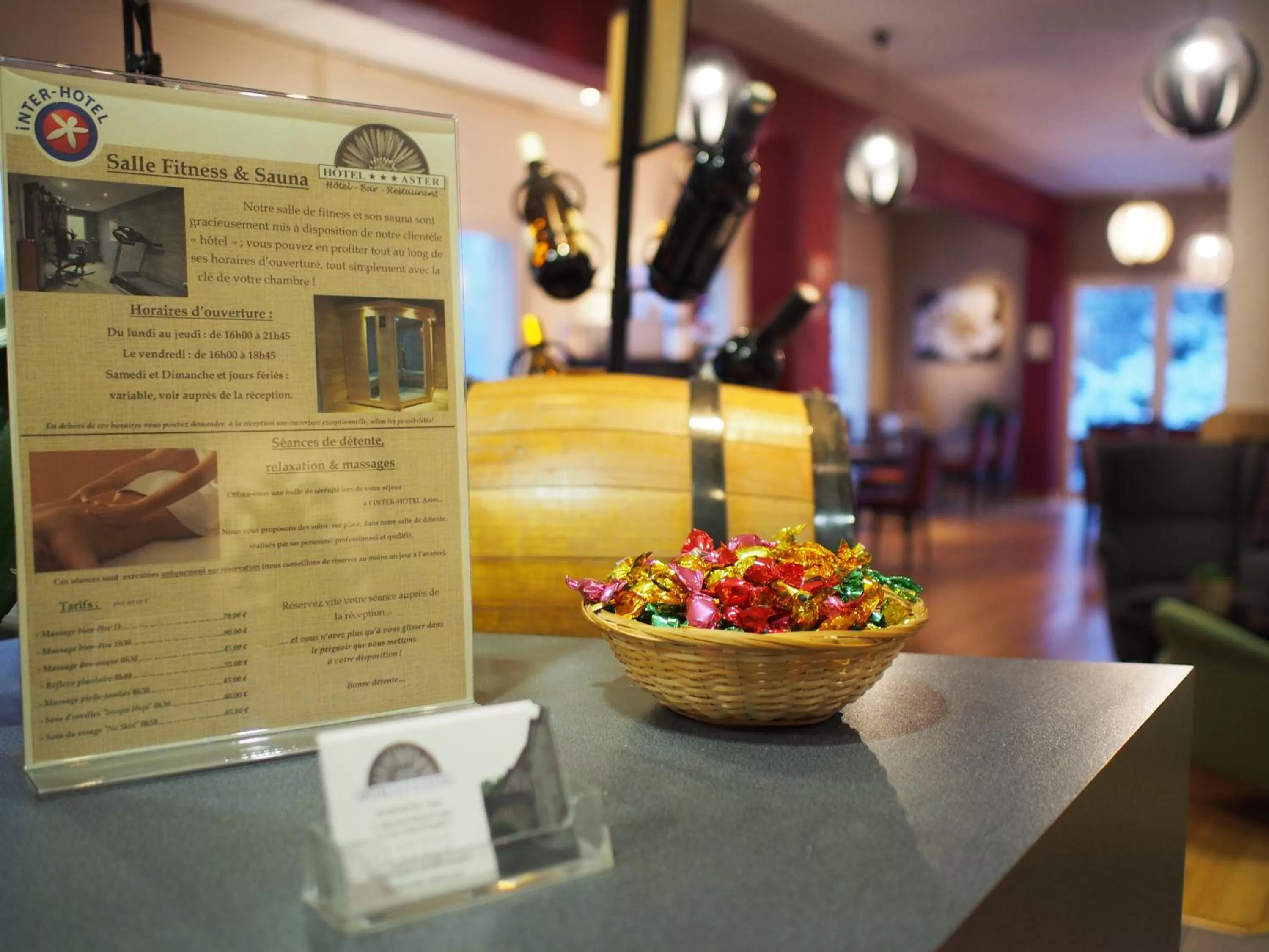 Lobby or reception in Hôtel et Restaurant Aster, Saint-Avold Nord
