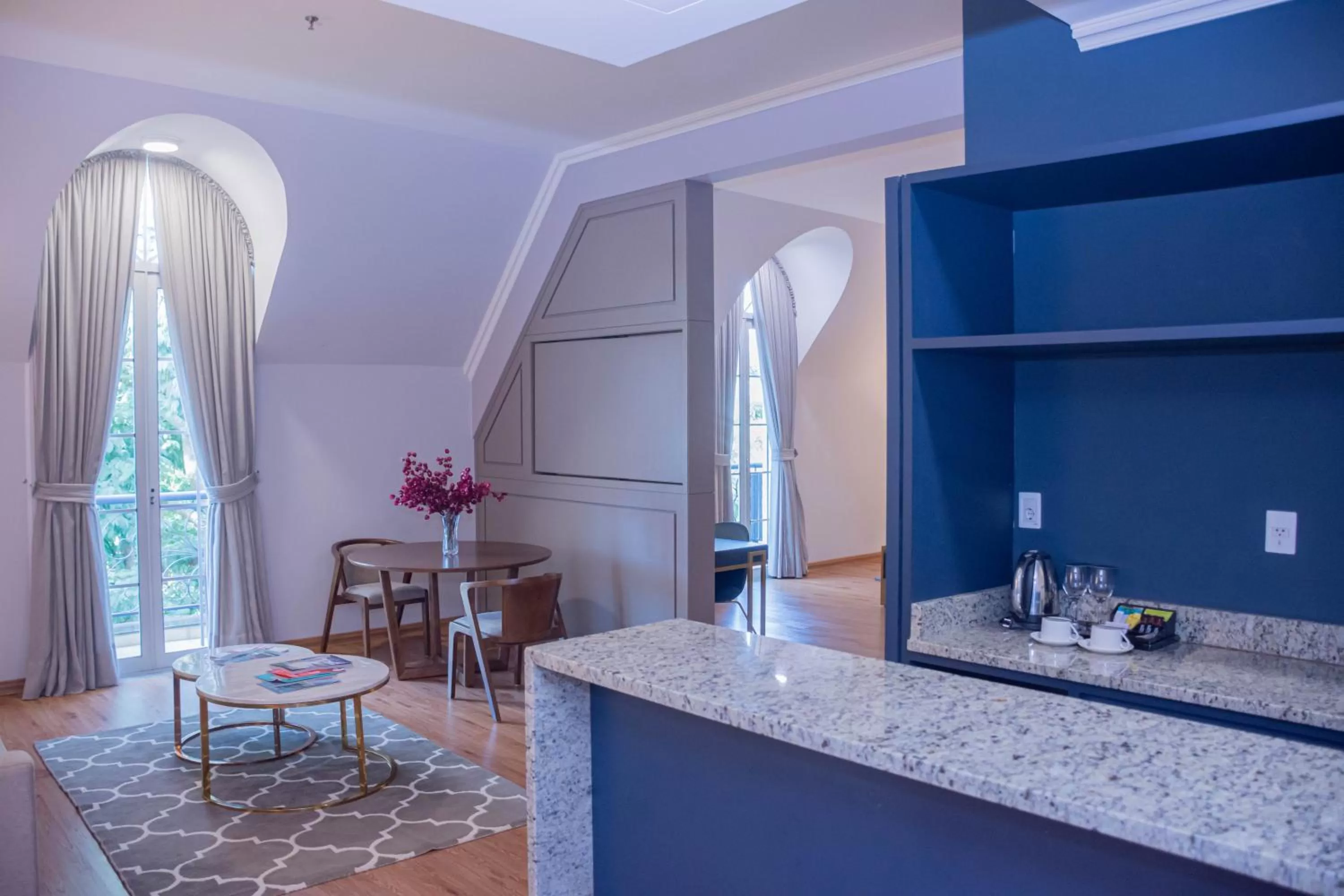 Living room in Bisinii Boutique Hotel