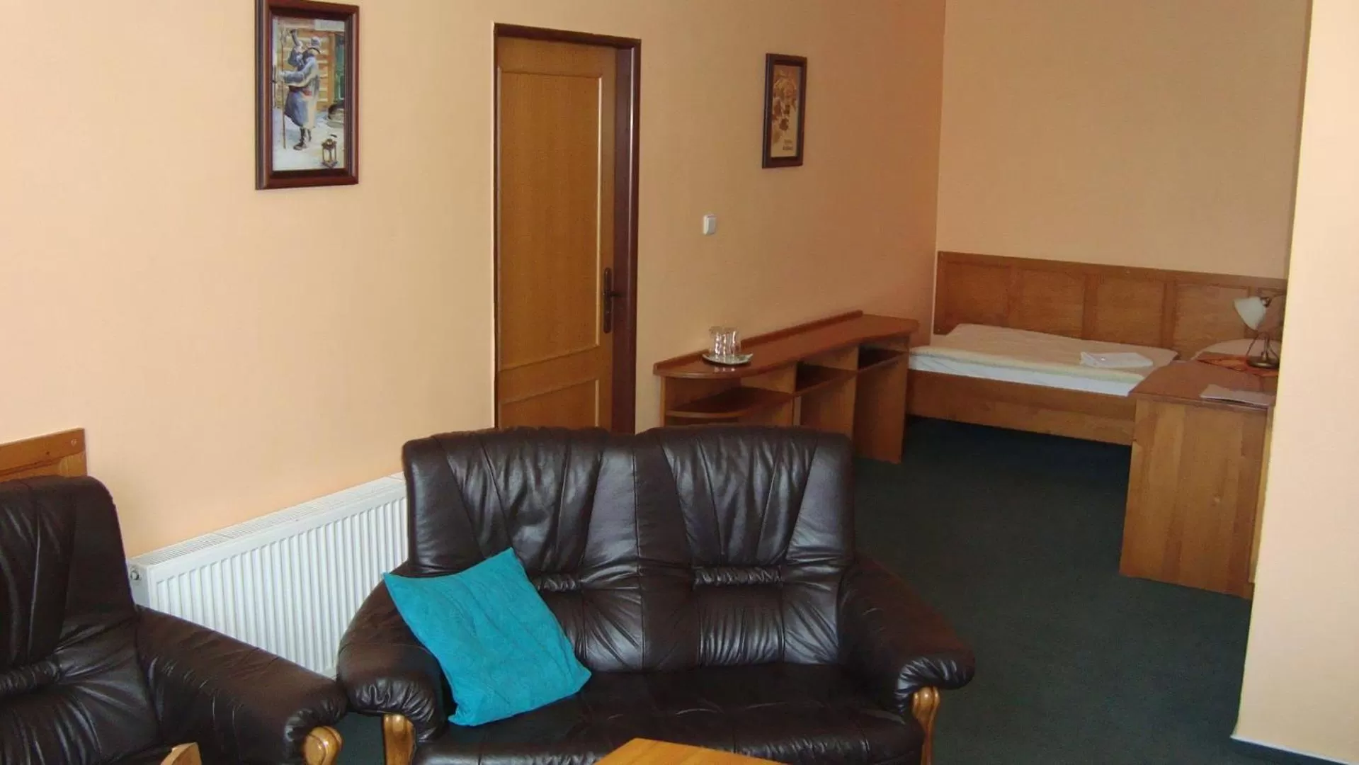 Bed in Hotel Krakonoš