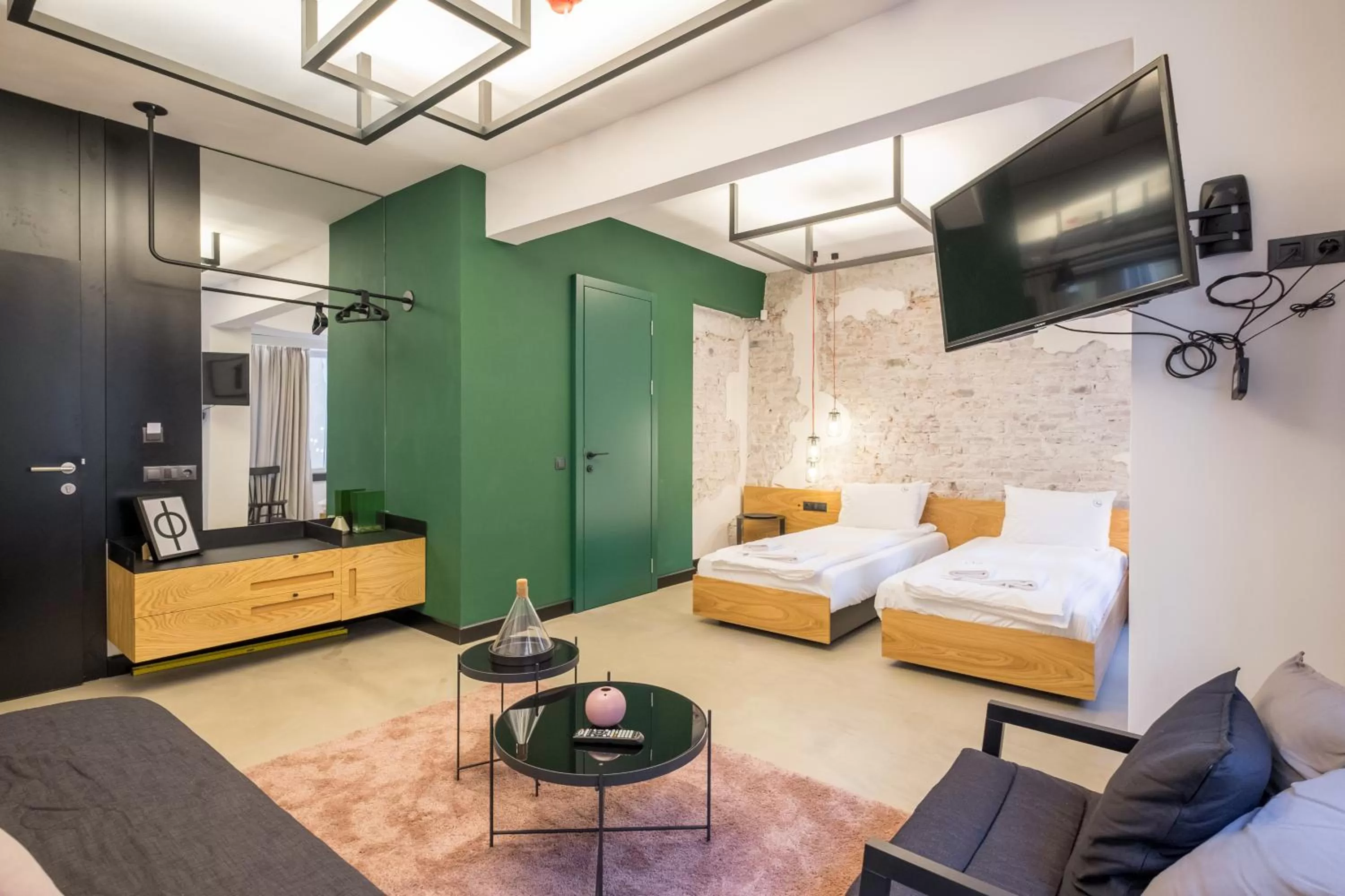 Bed in R34 Boutique Hotel