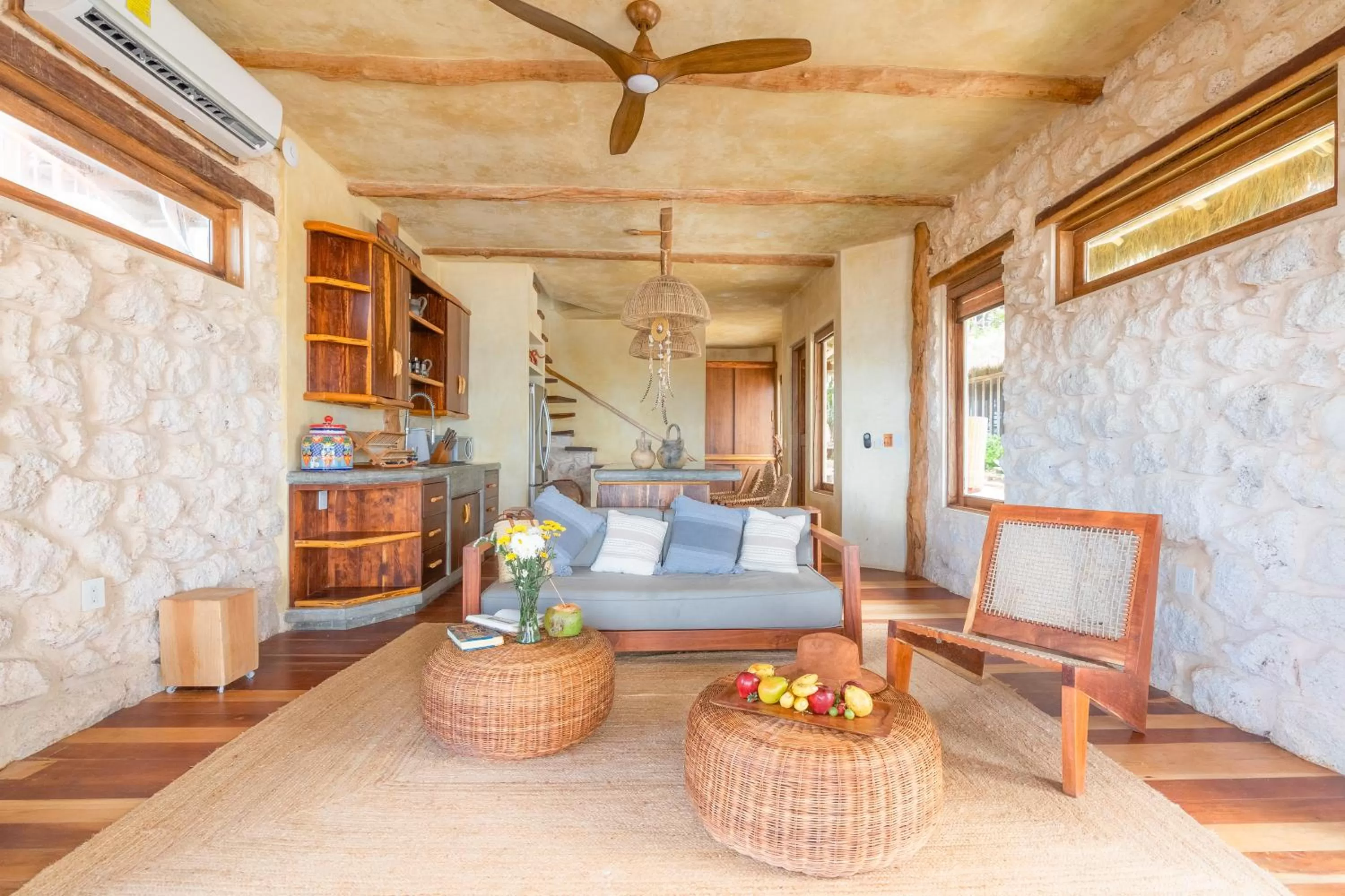 Living room in Alaya Tulum by Ahau Collection