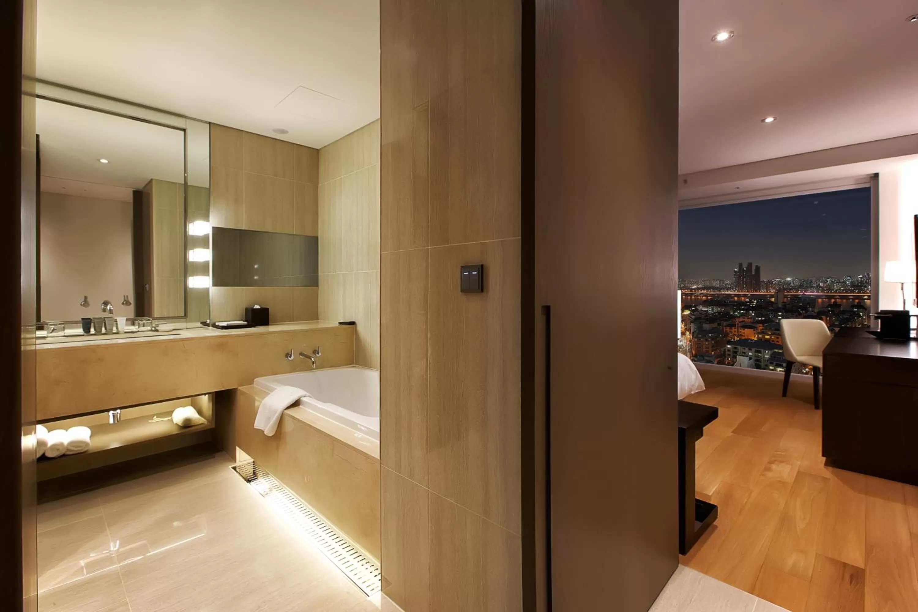 Bathroom, Bed in Hotel Entra Gangnam