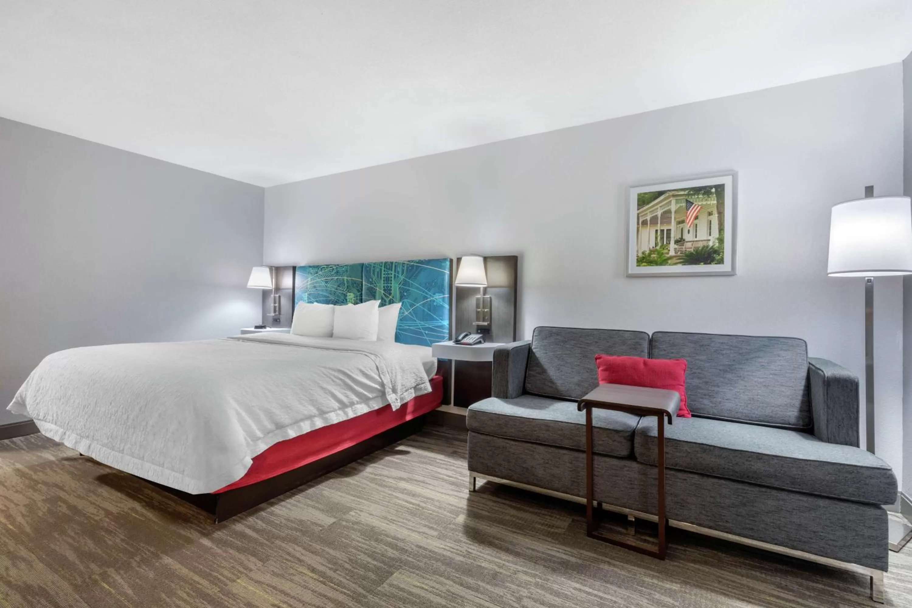 Living room, Bed in Hampton Inn Brookhaven