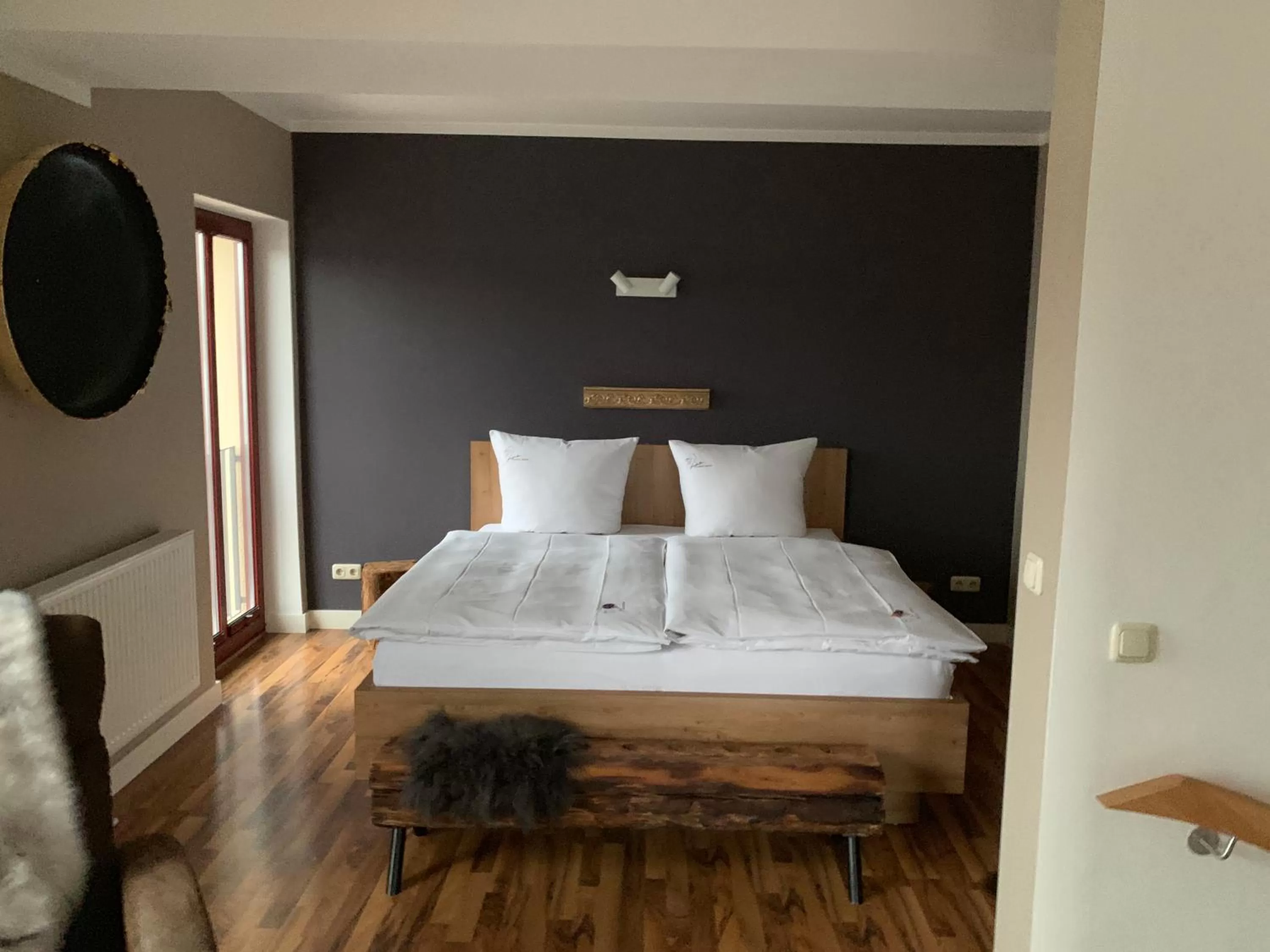 Decorative detail, Bed in Hotel Inselhof