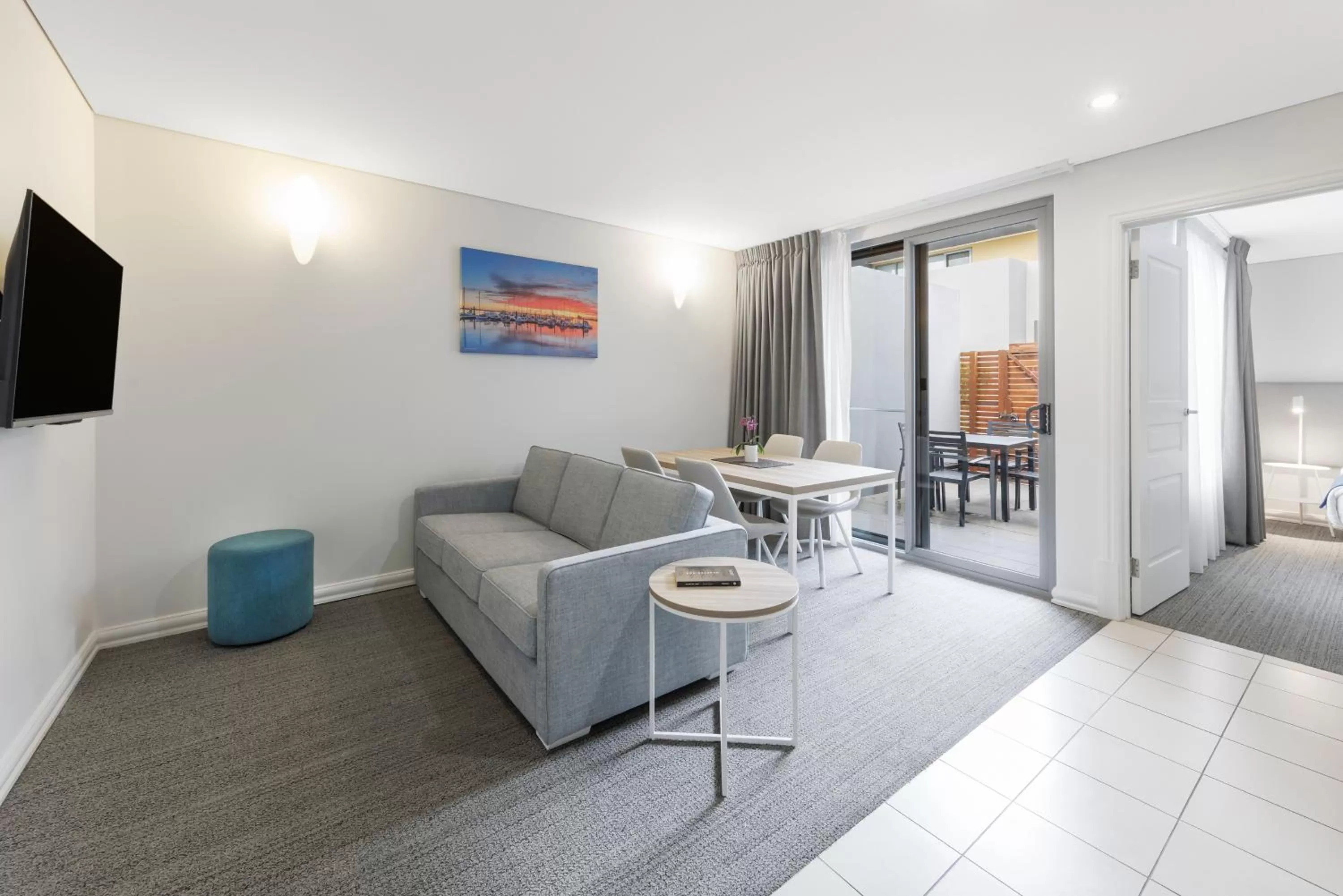 Living room in Quest Portland