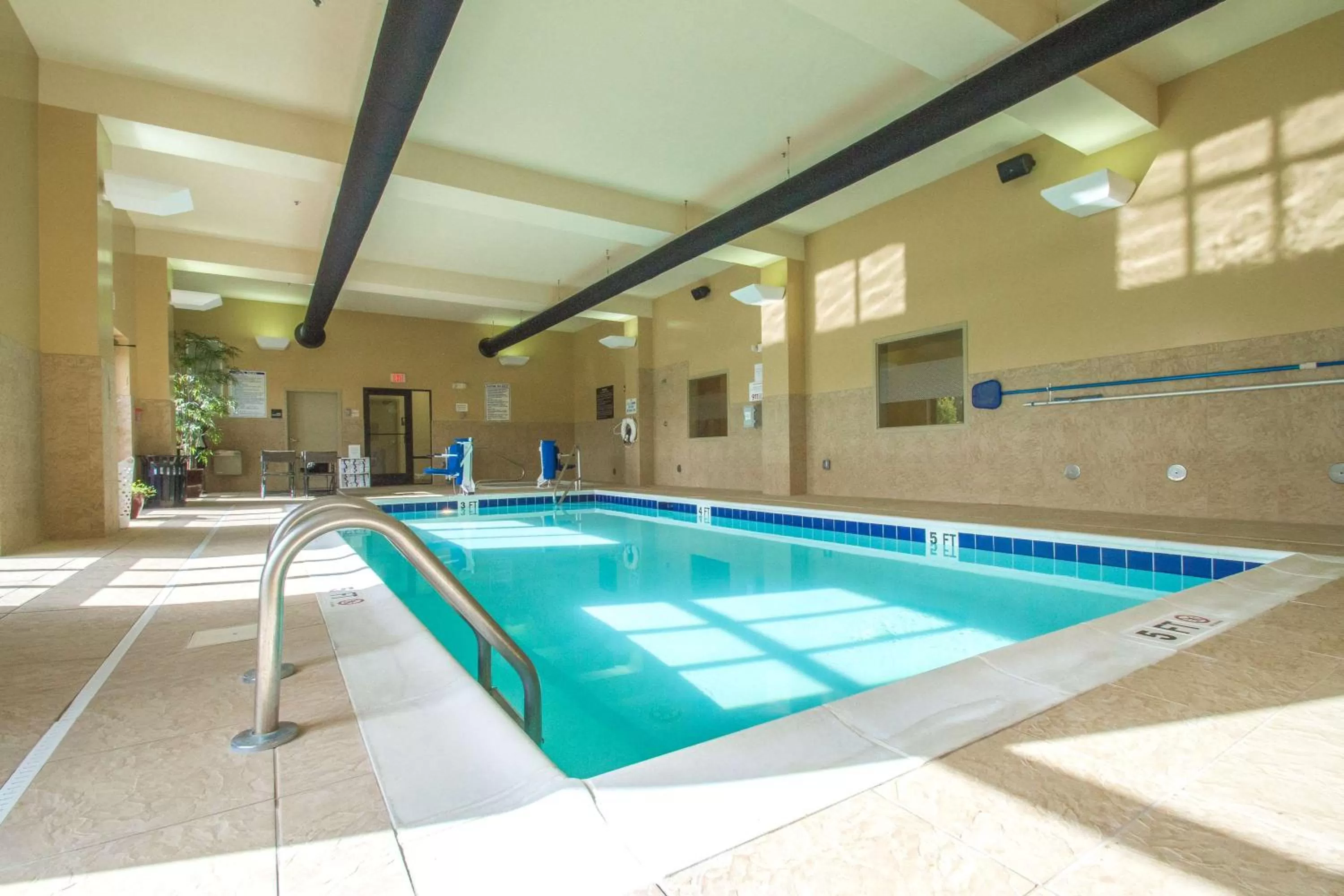 Pool view in Hampton Inn Greenville