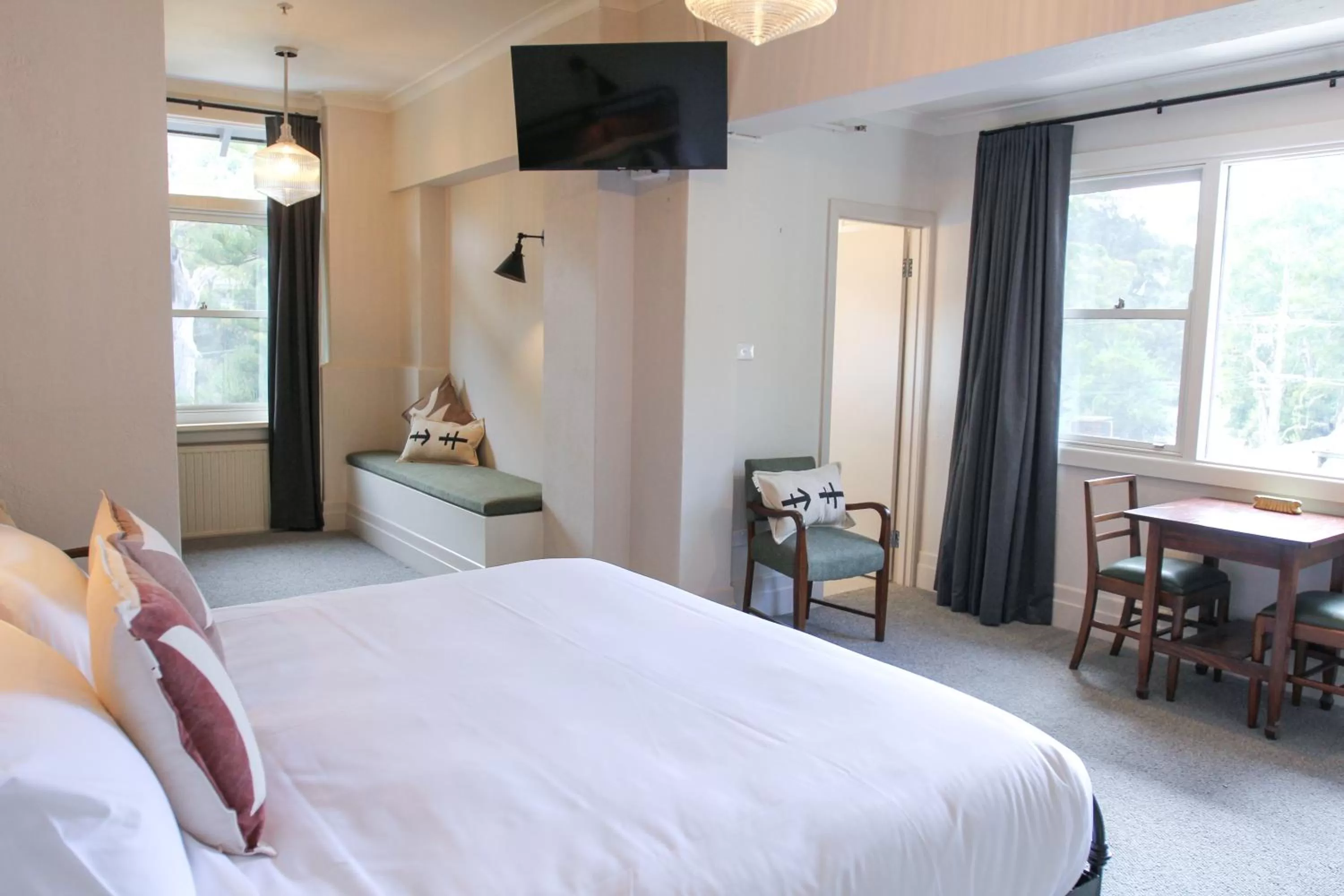 Bed in Alpine Hotel, Eat Drink Sleep