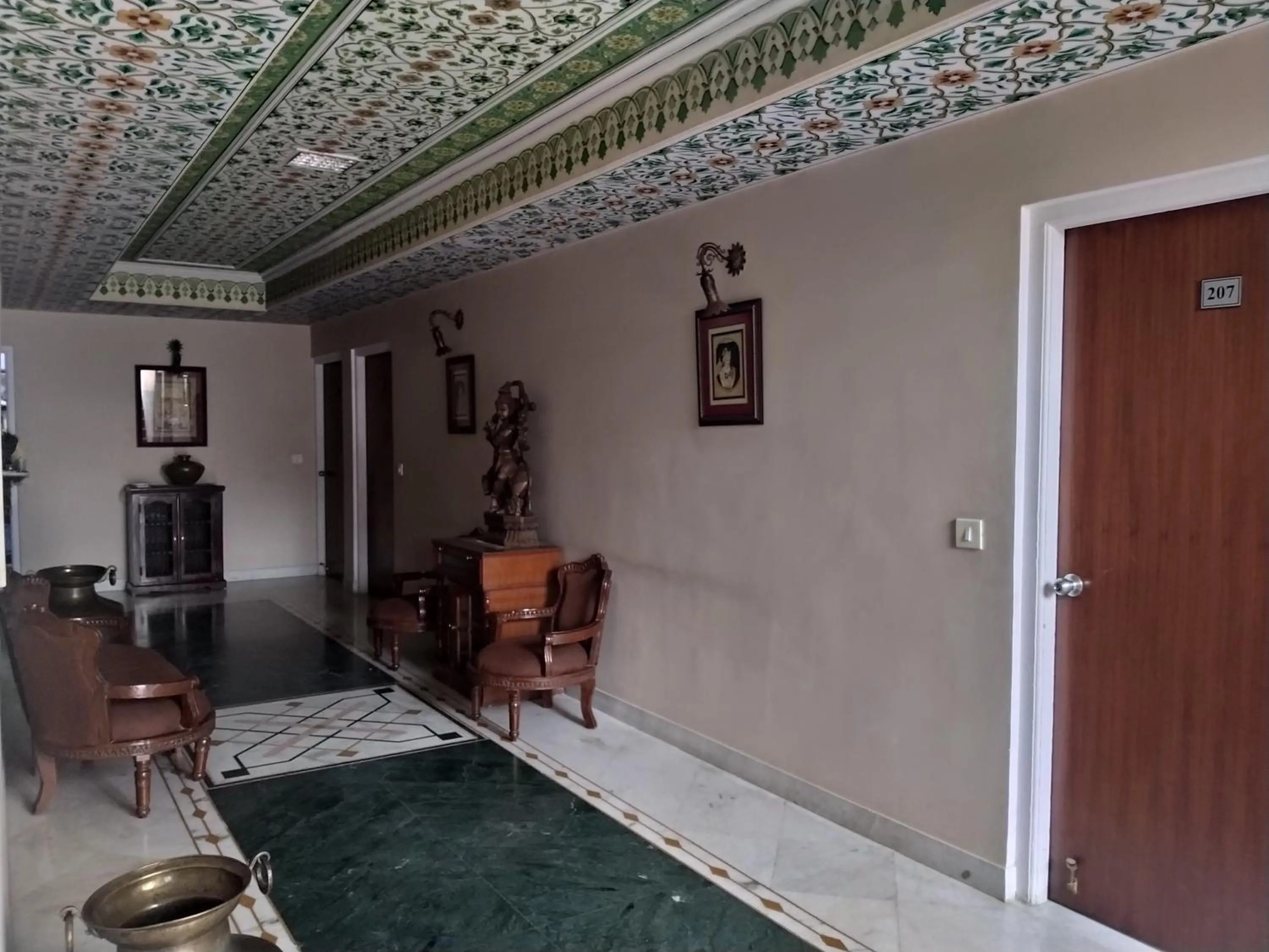 Seating area in Anuraag Villa