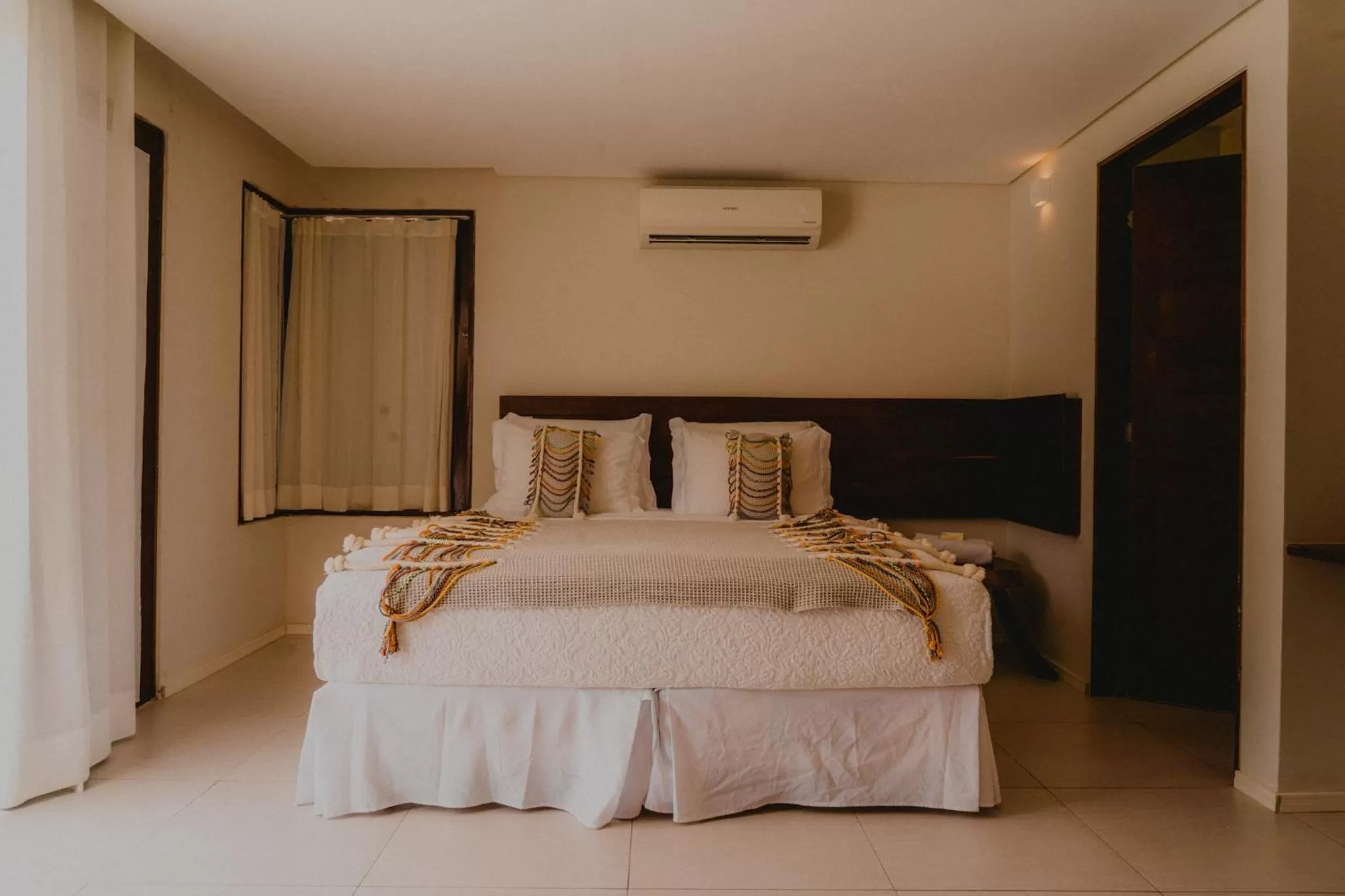 Bed in Pousada Rangai