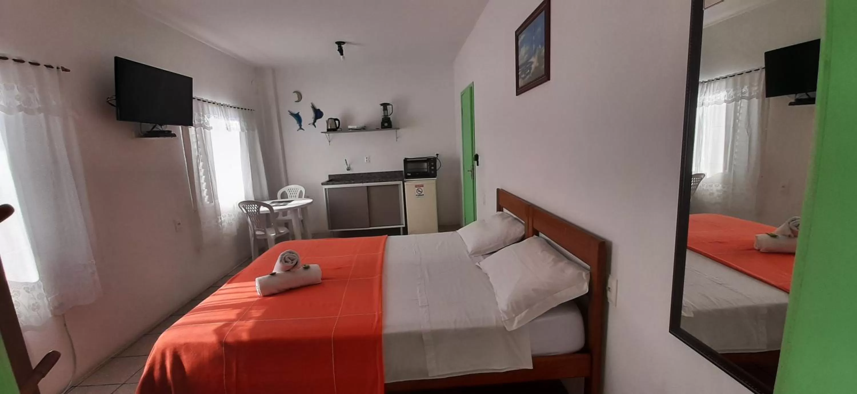 Bed in Pousada Milani