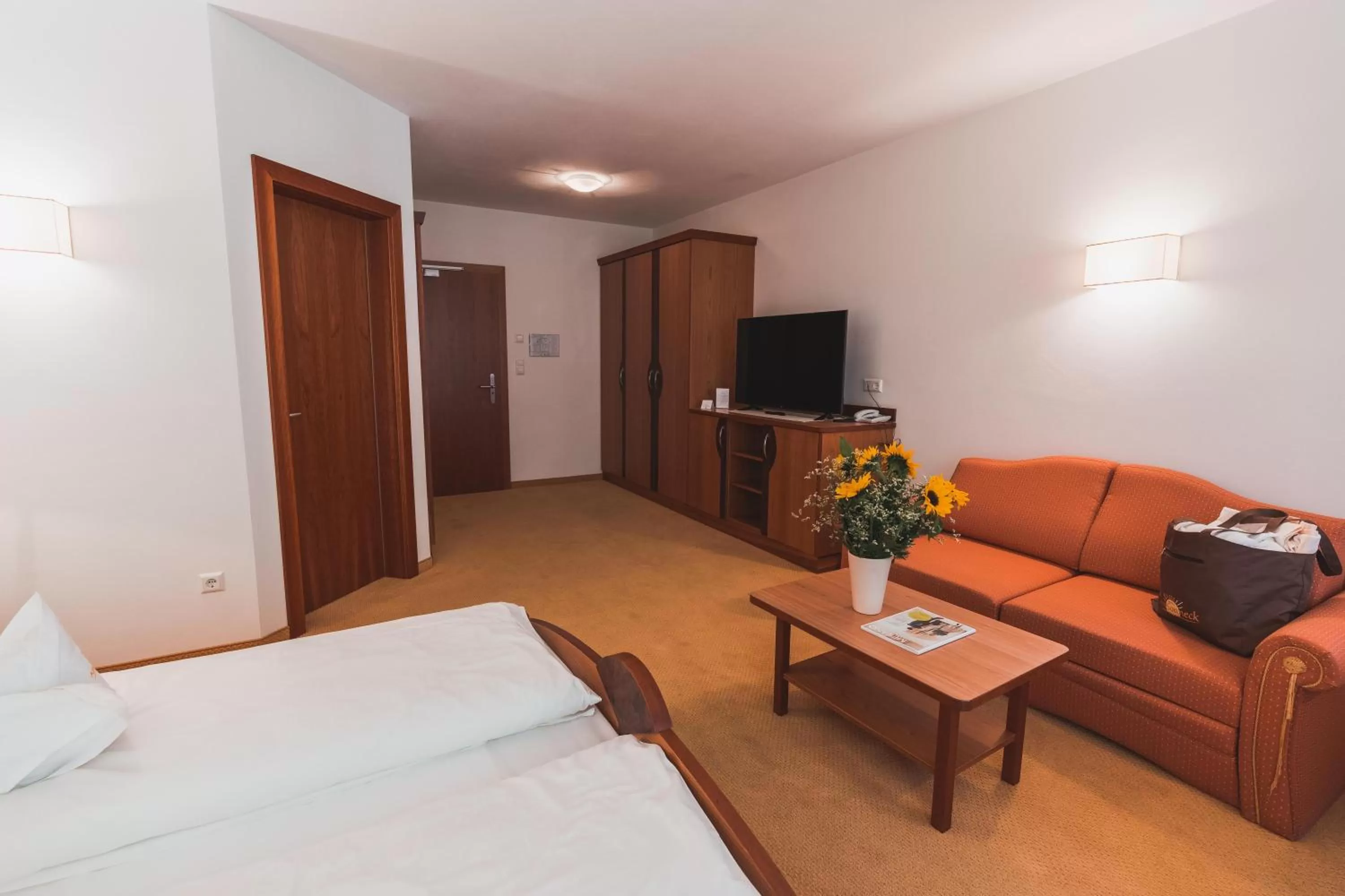 Living room, TV/Entertainment Center in Hotel Am Sonneck
