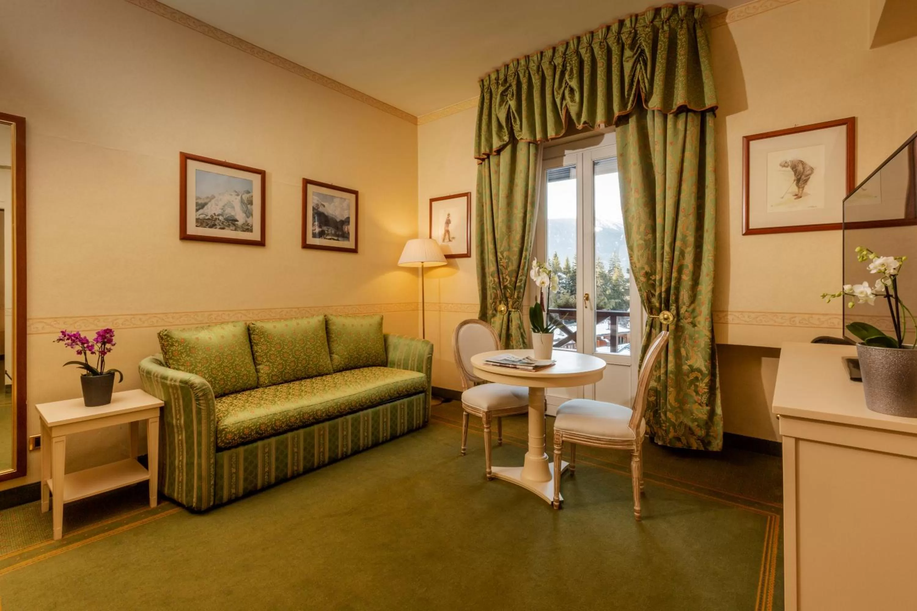 Living room in Grand Hotel Royal E Golf