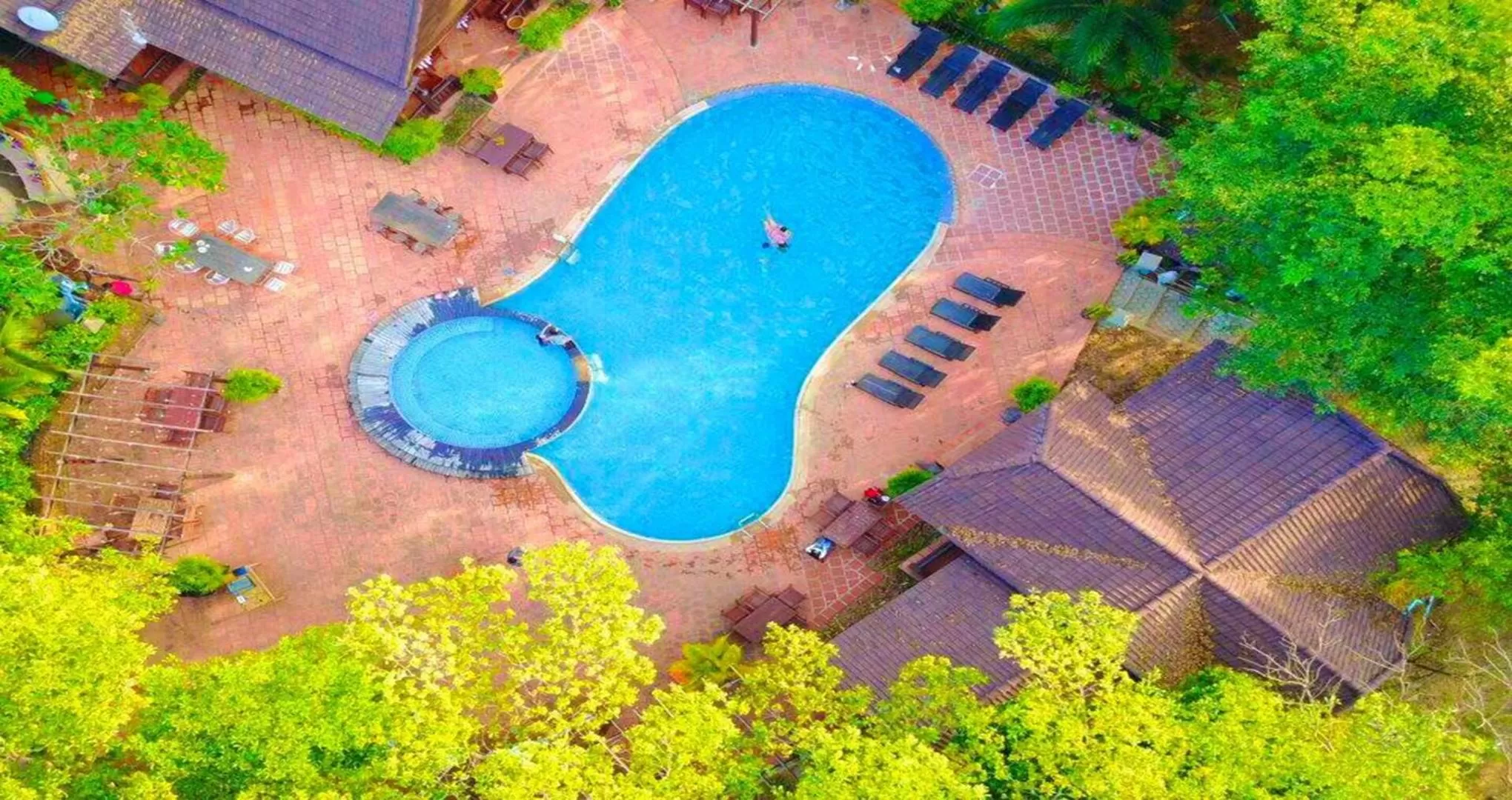 Pool view in Kirirom Hillside Resort