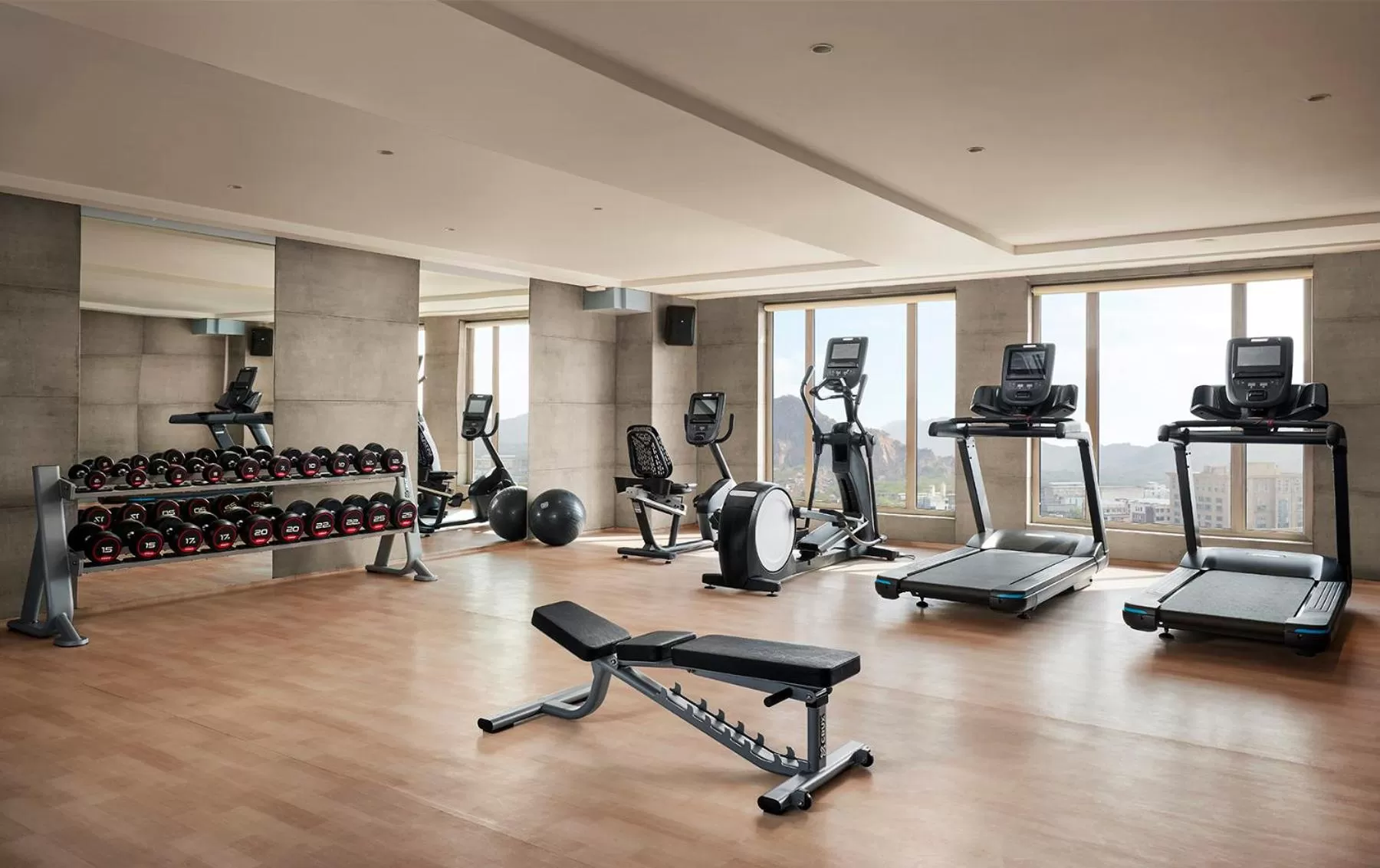 Fitness centre/facilities in Hyatt Place Jaipur Malviya Nagar