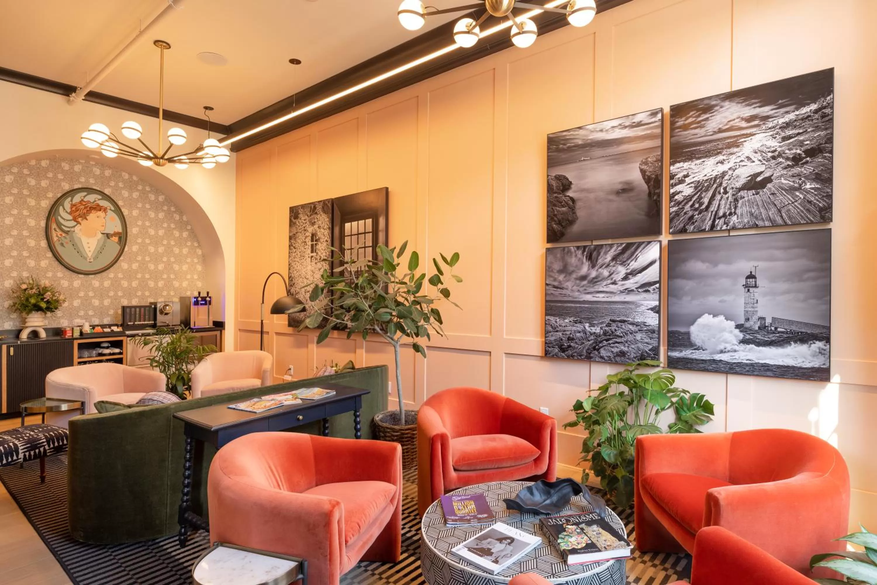 Lobby or reception in Hotel Thaxter