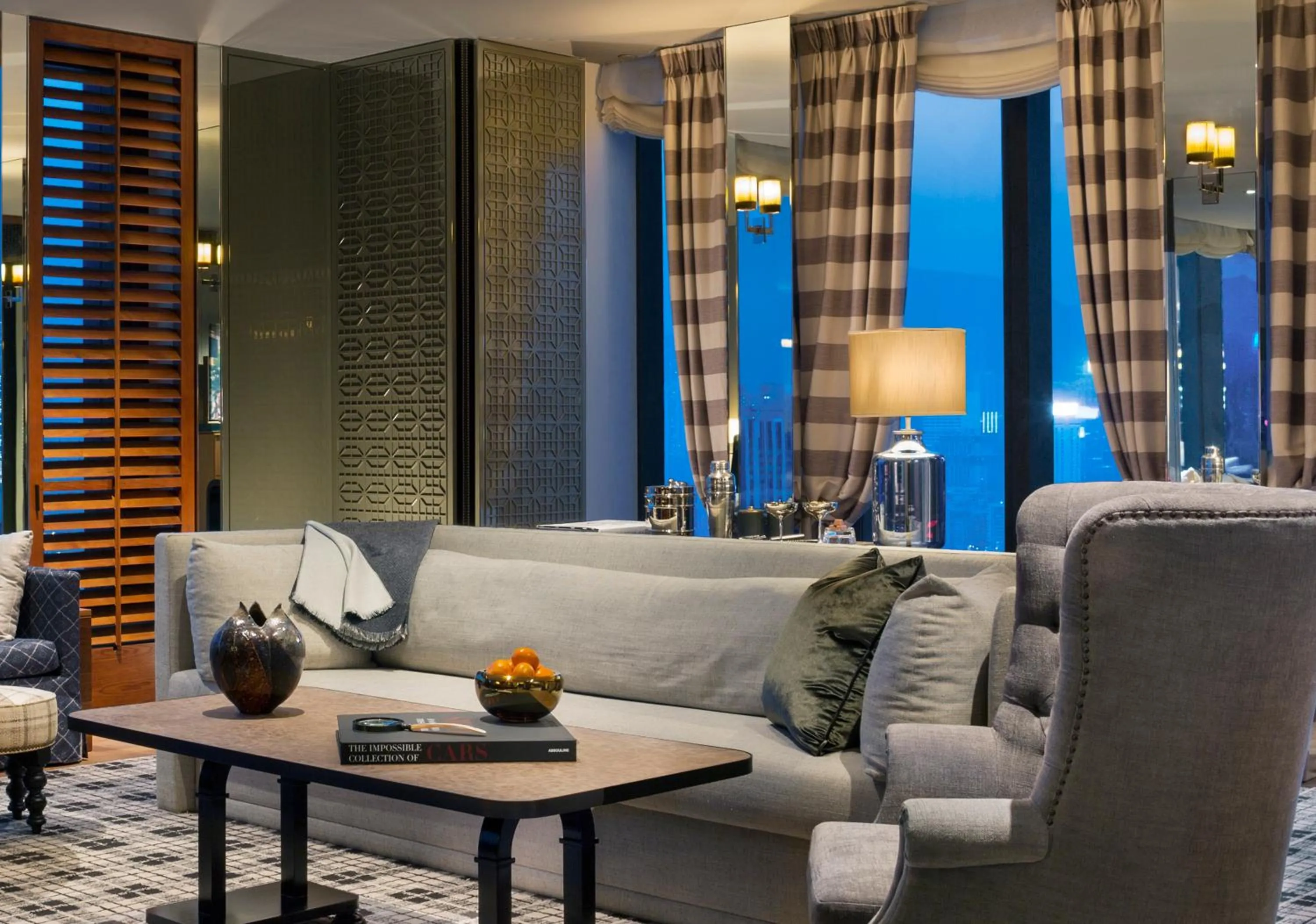 Living room in Rosewood Hong Kong