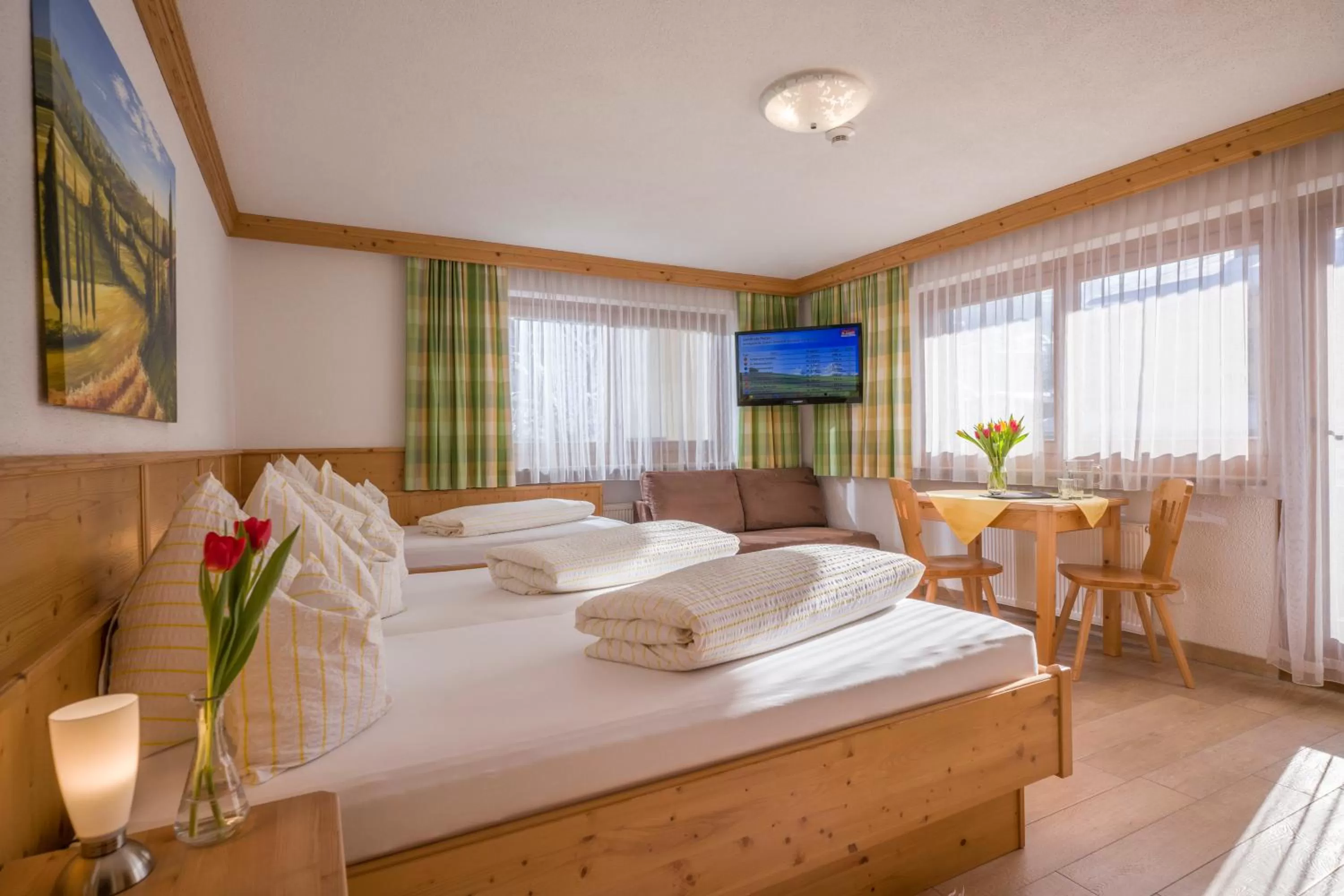 Bed in Hotel Theresia Garni