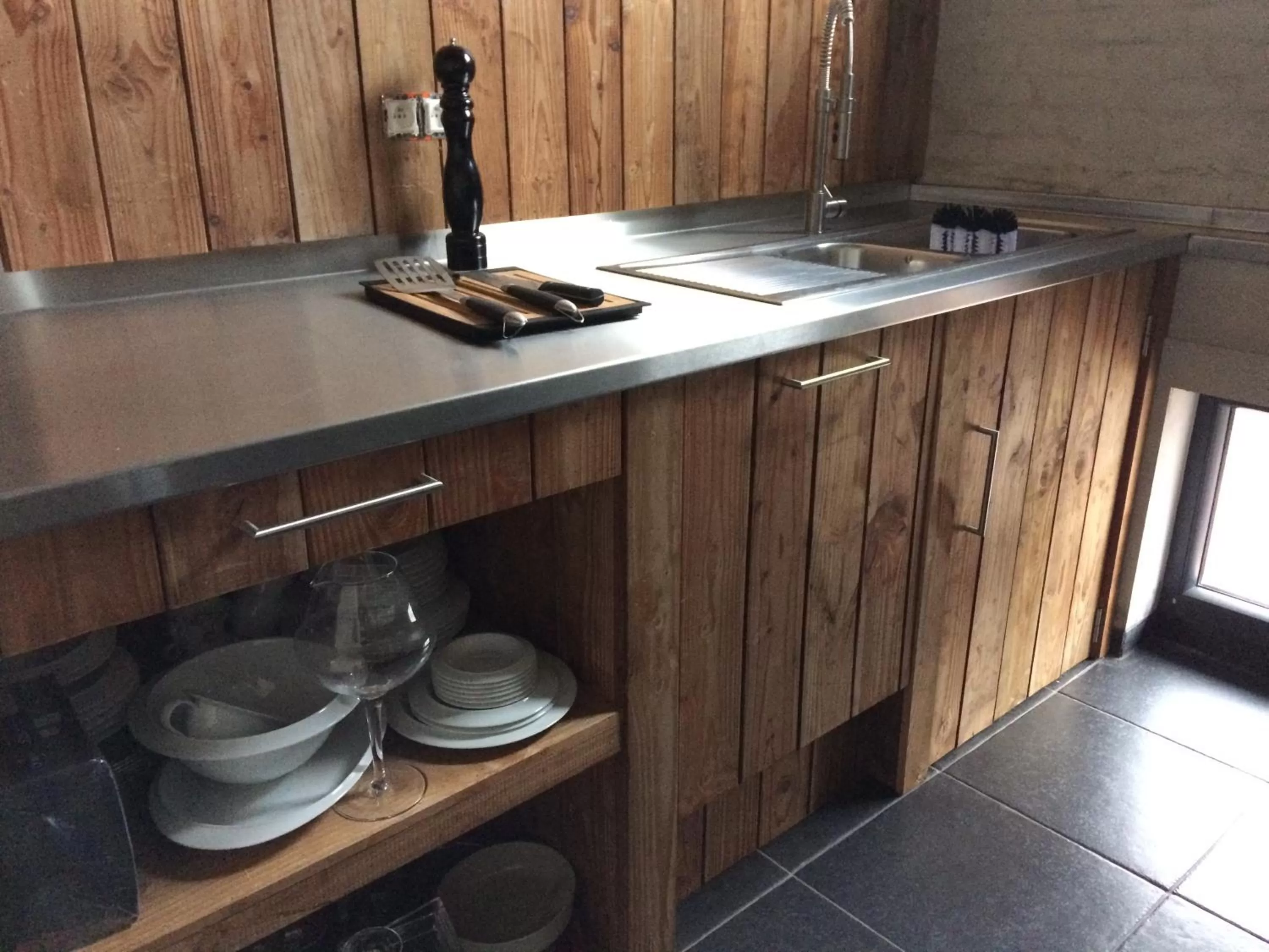 Communal kitchen in De Kouterhoeve