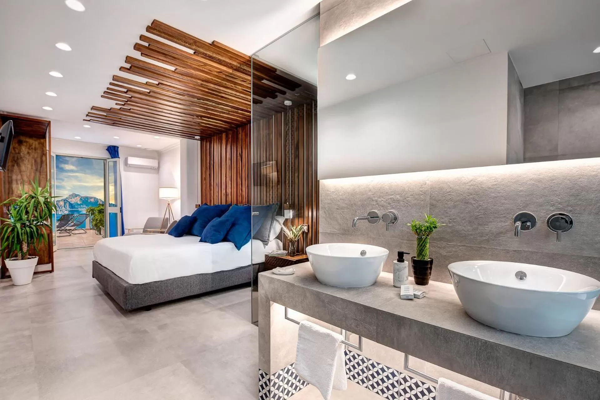 View (from property/room), Bed in Gocce Di Capri Resort