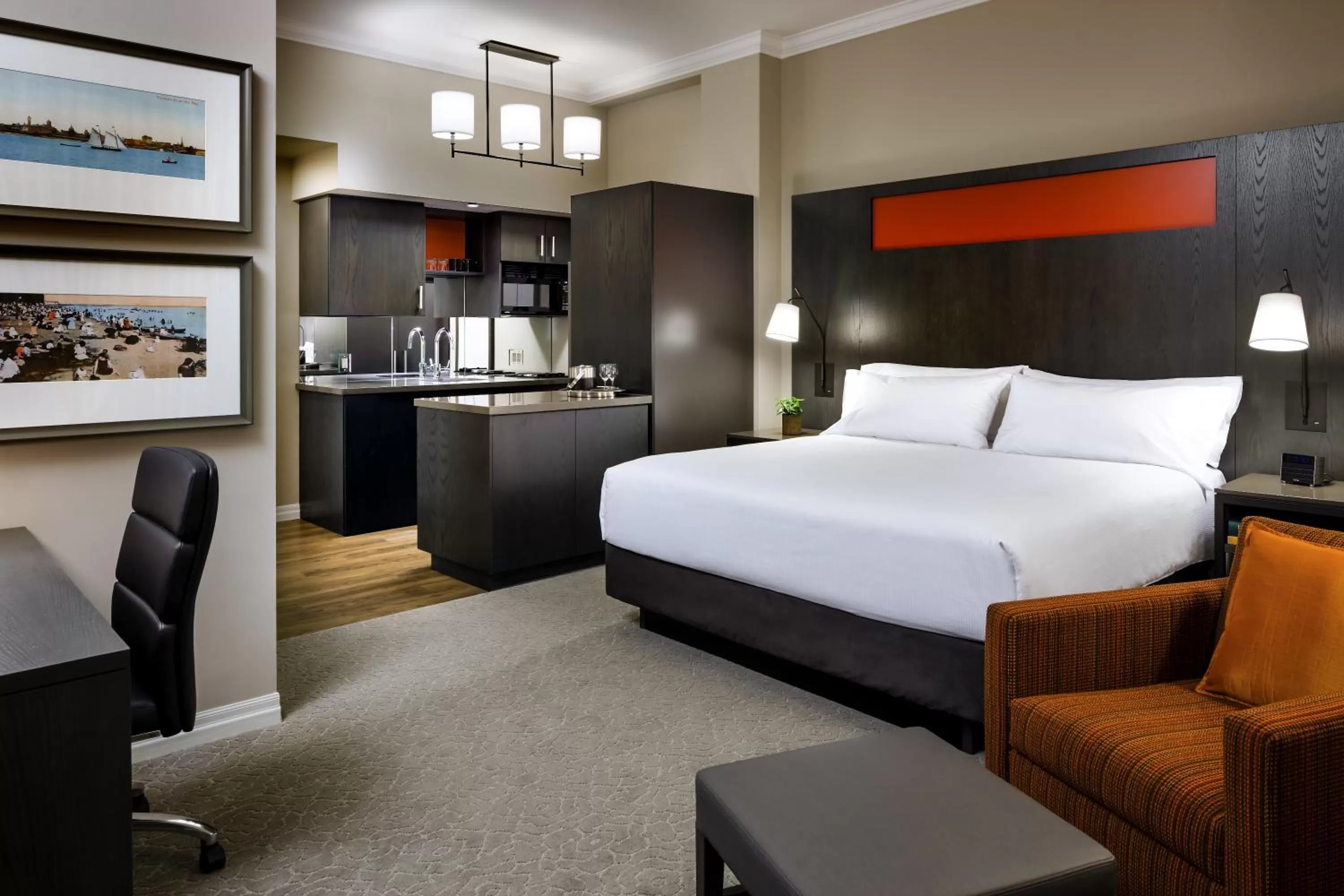 Photo of the whole room, Bed in One King West Hotel and Residence
