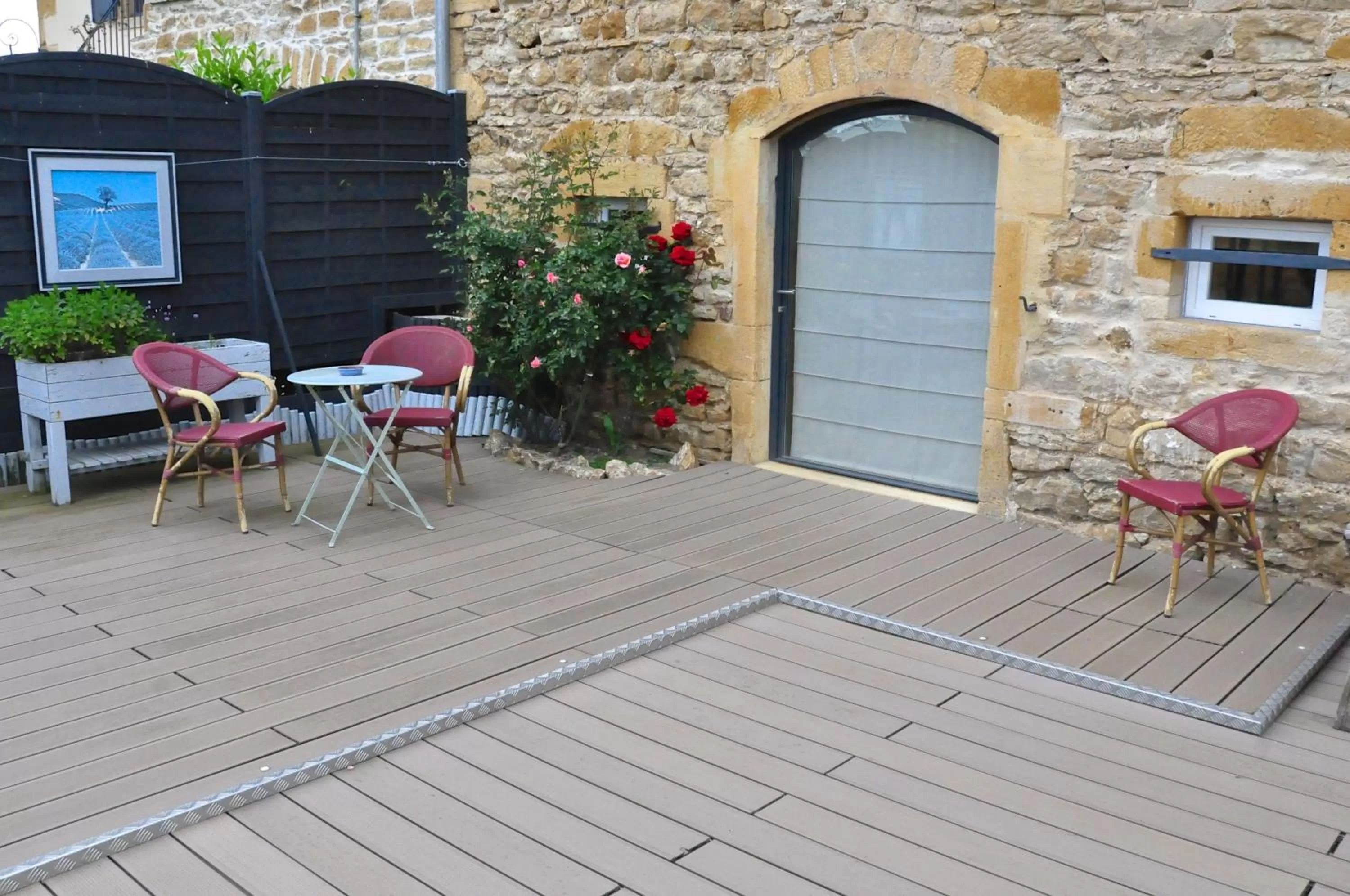 Balcony/Terrace in Le Clos du Cher en Beaujolais