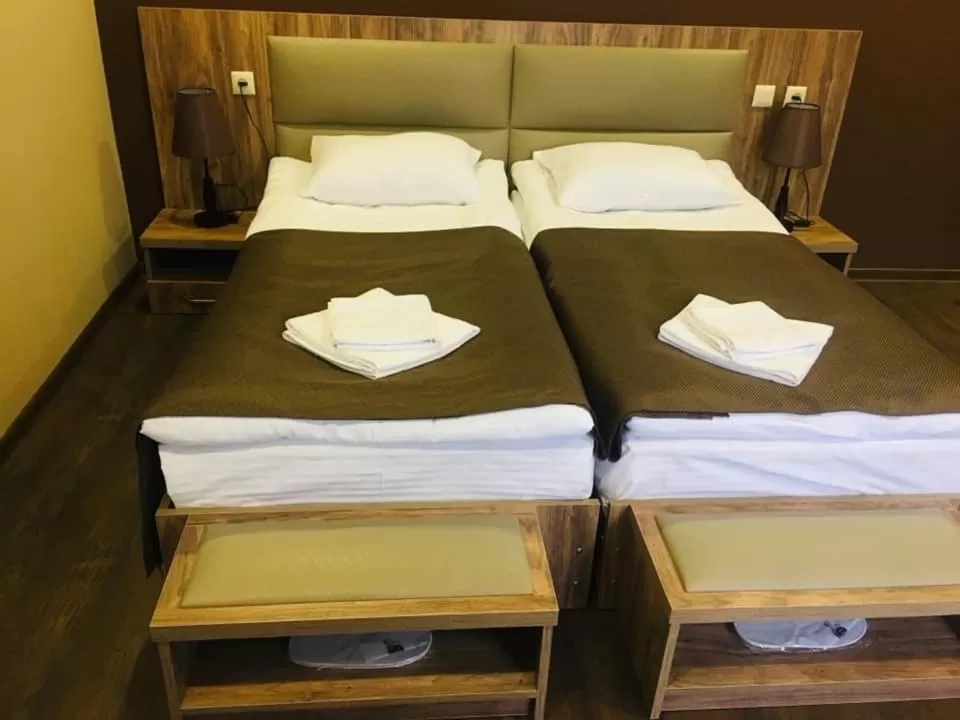 Bed in Hotel Shgedi Mestia