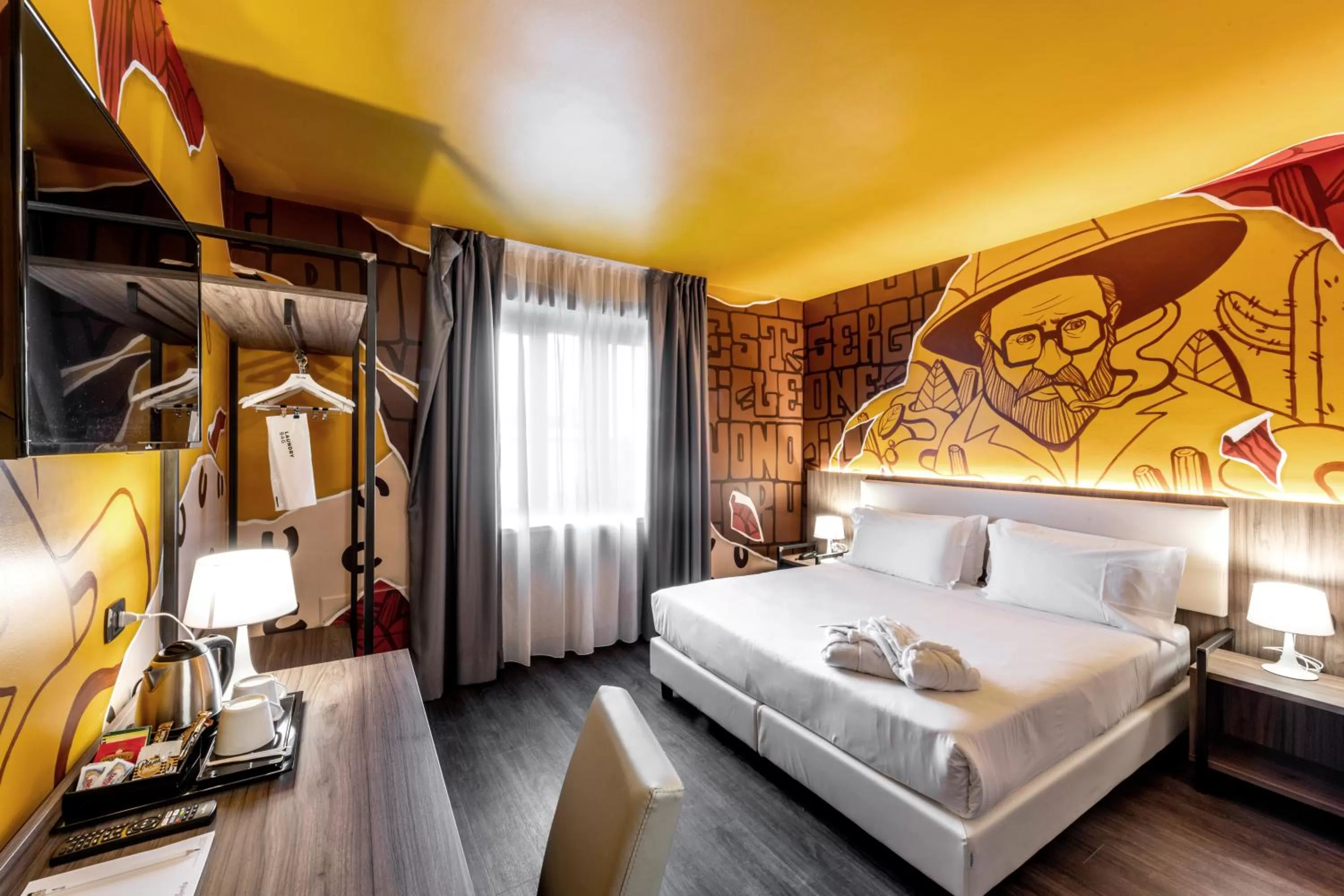 Bedroom, Bed in Muraless Art Hotel - WorldHotels Crafted