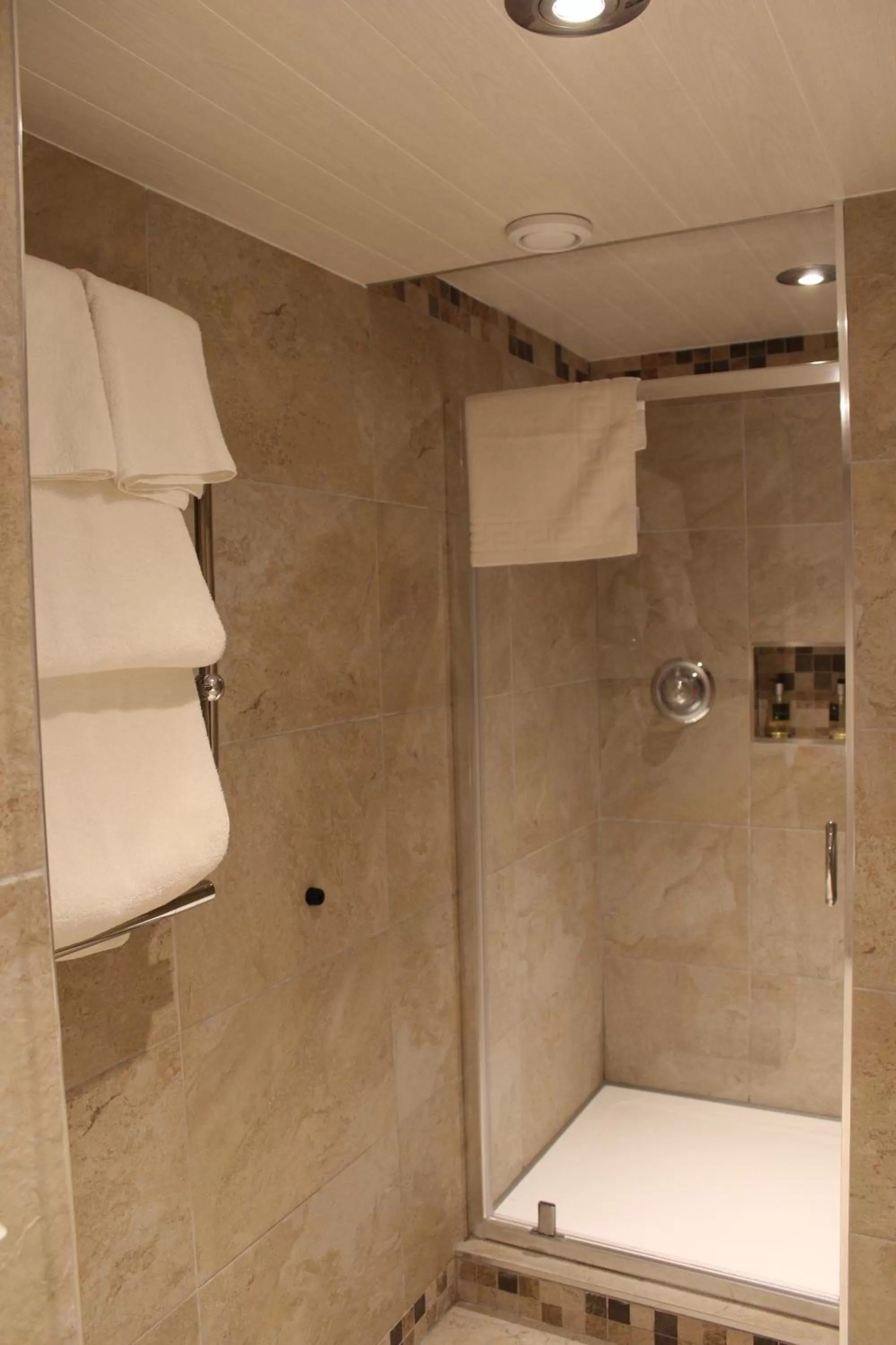 Shower in Best Western Manor Hotel
