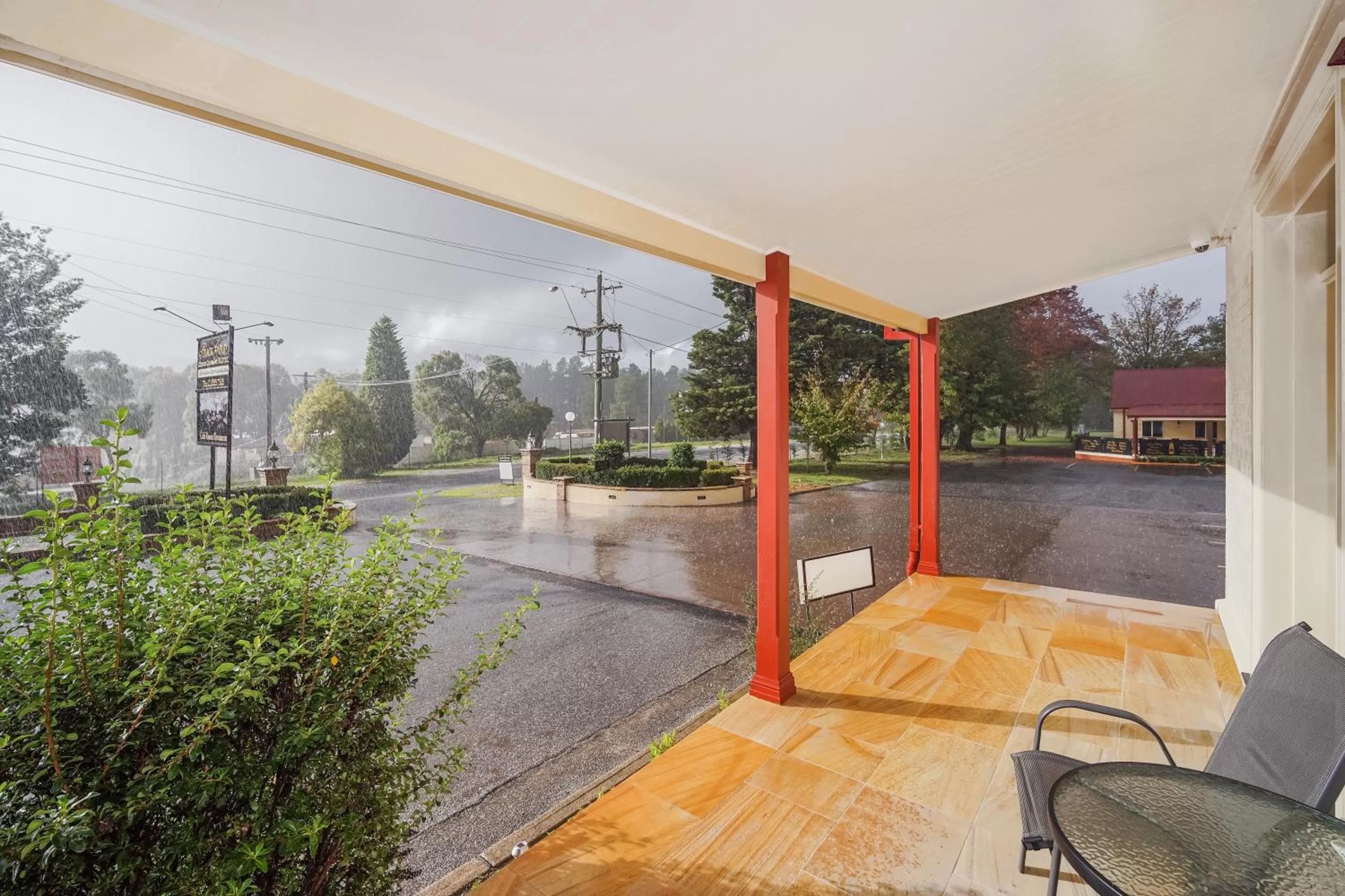 Patio in Black Gold Motel