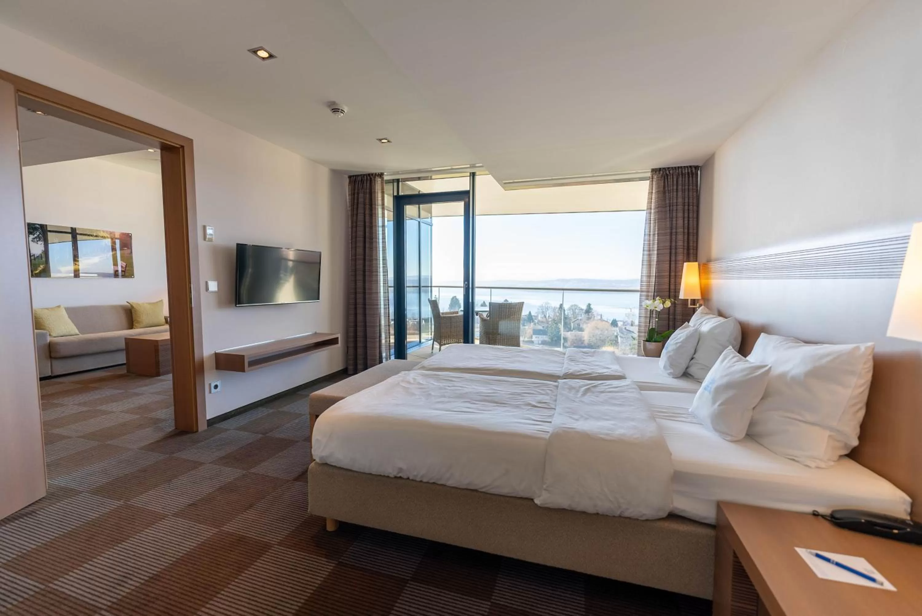 Bed in Parkhotel St.Leonhard