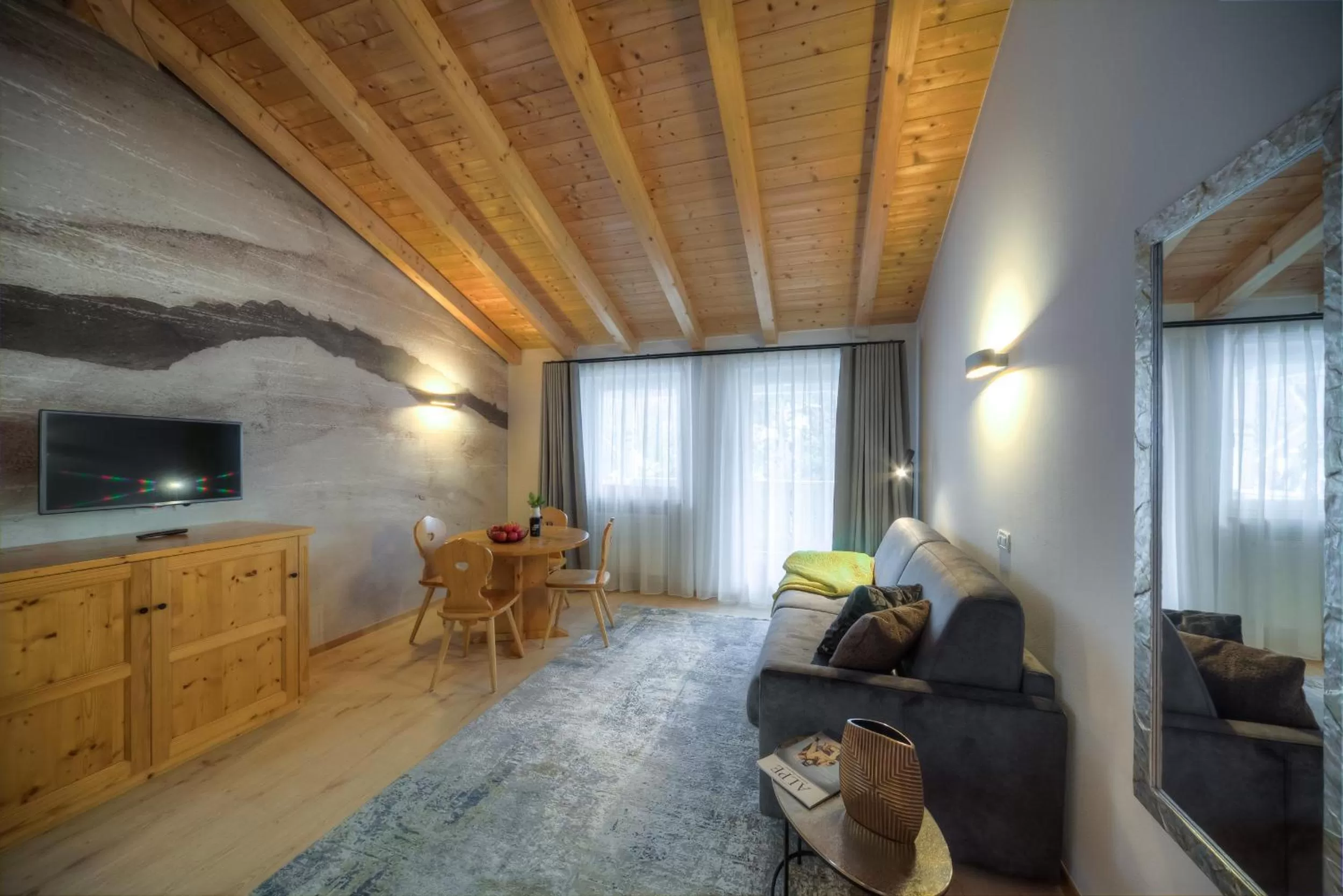 Living room in Eden Apartments