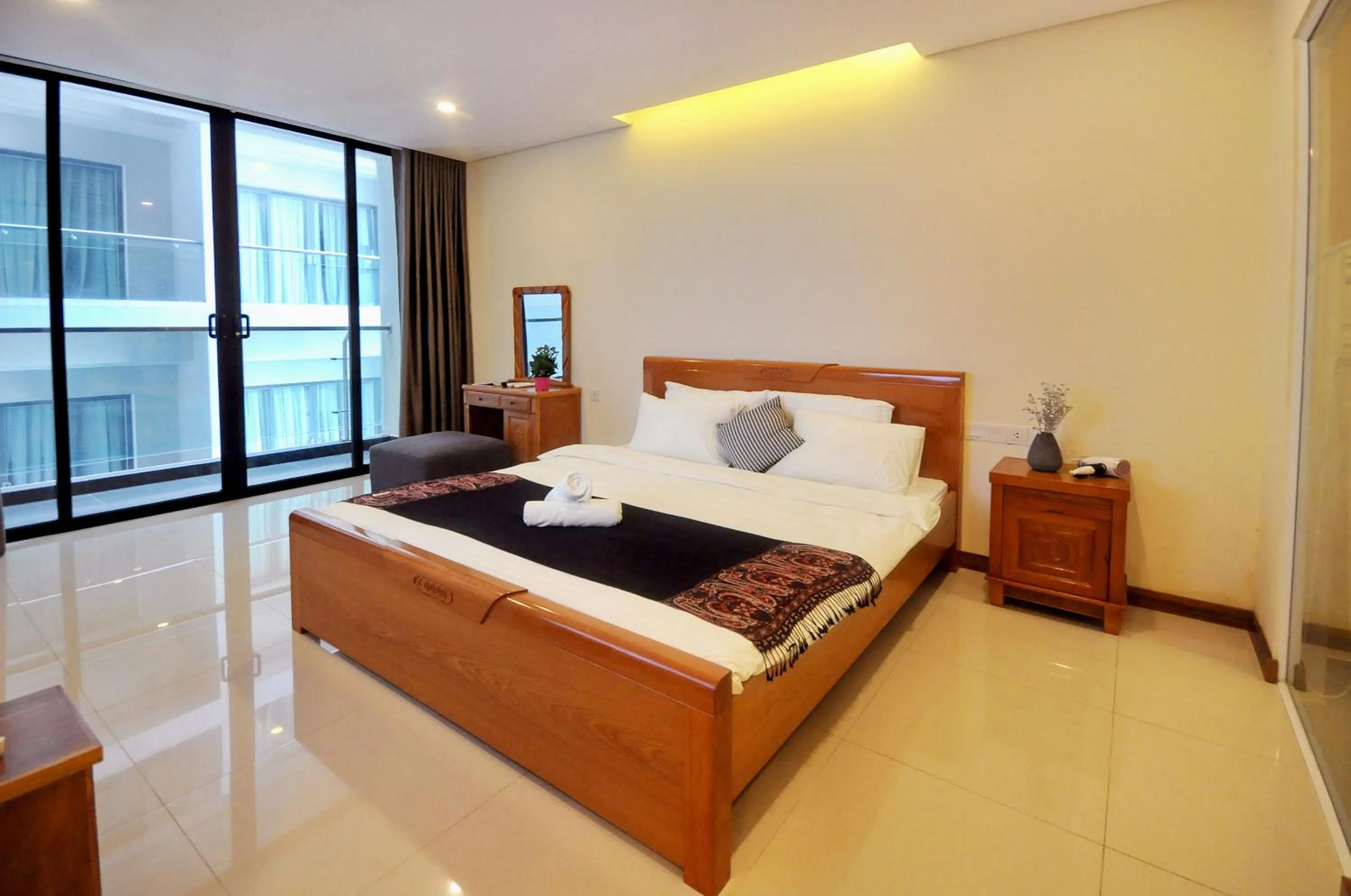 Family one bedroom apartment with balcony in Holi Beach Hotel & Apartments