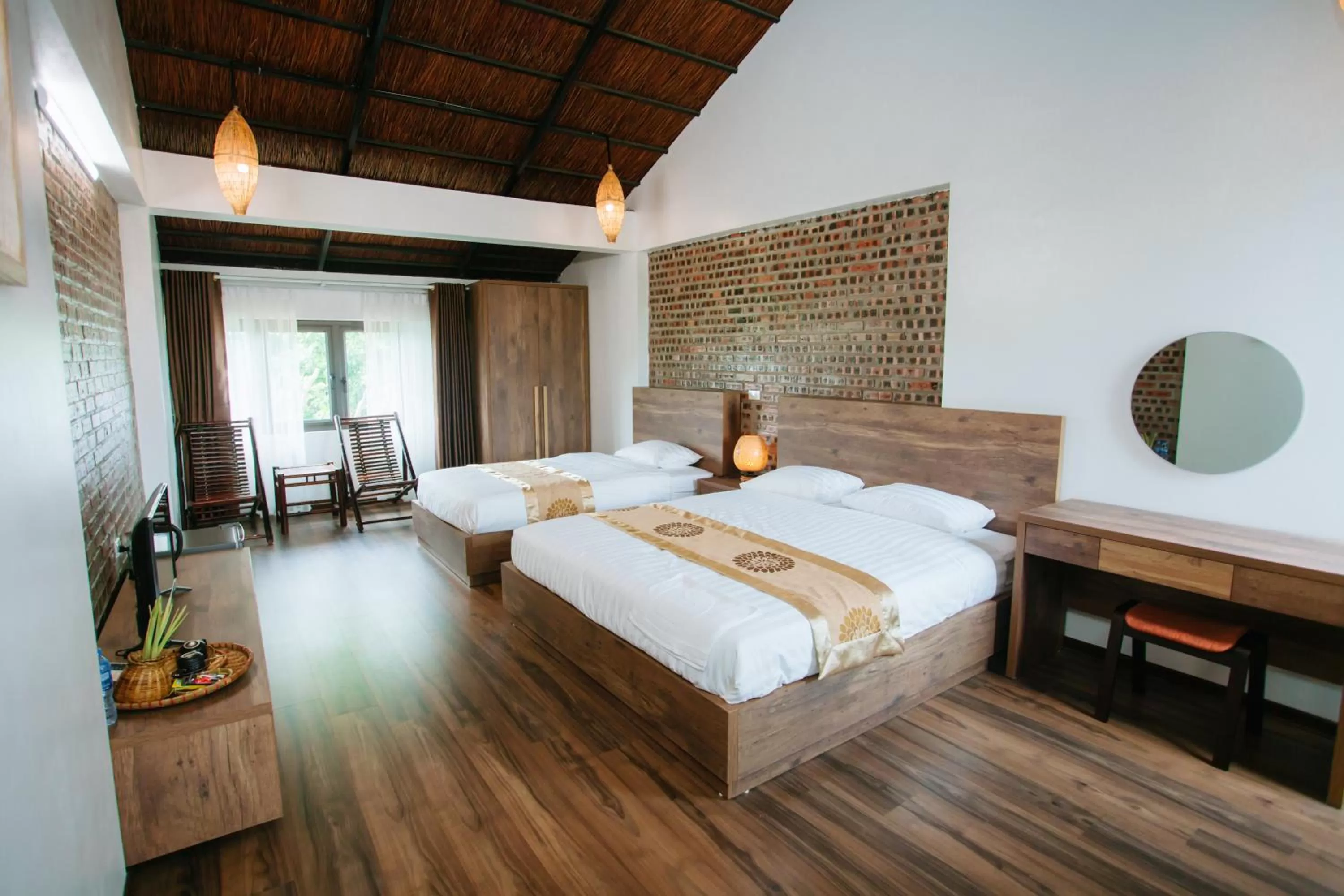 Photo of the whole room, Bed in Nan House - Tam Coc