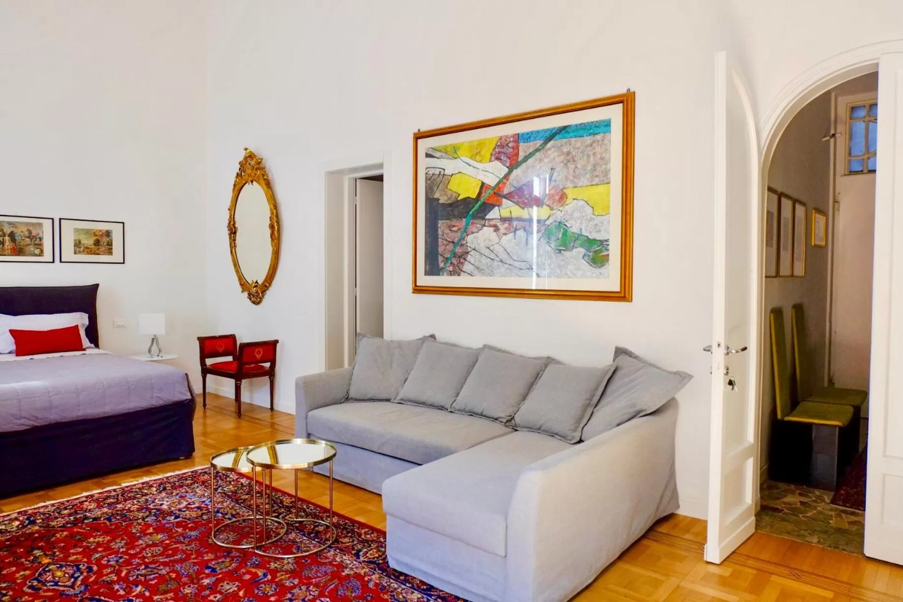 Living room, Seating Area in B&B Second Floor Centro Storico Bologna