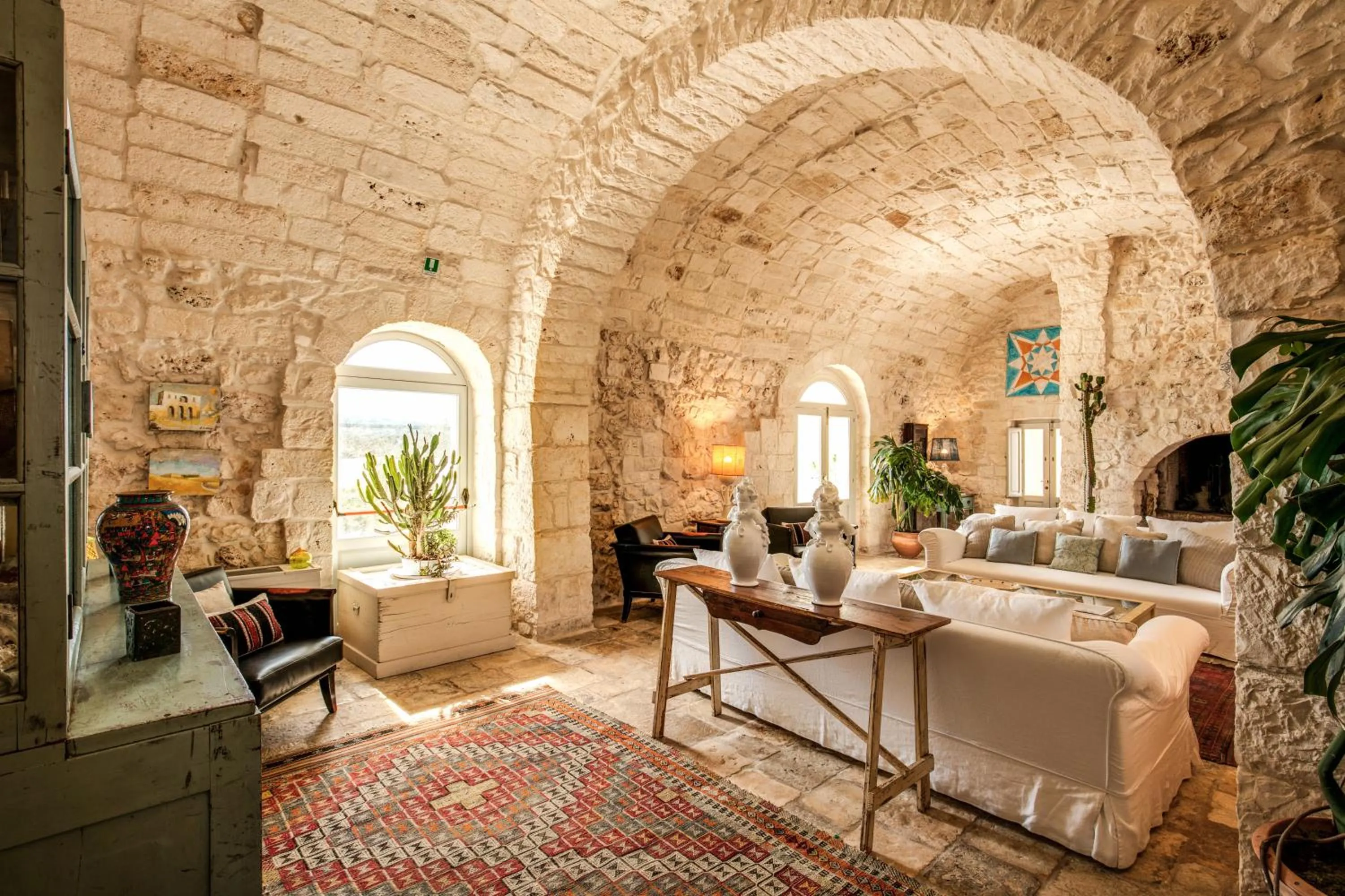 Living room in Masseria Cervarolo